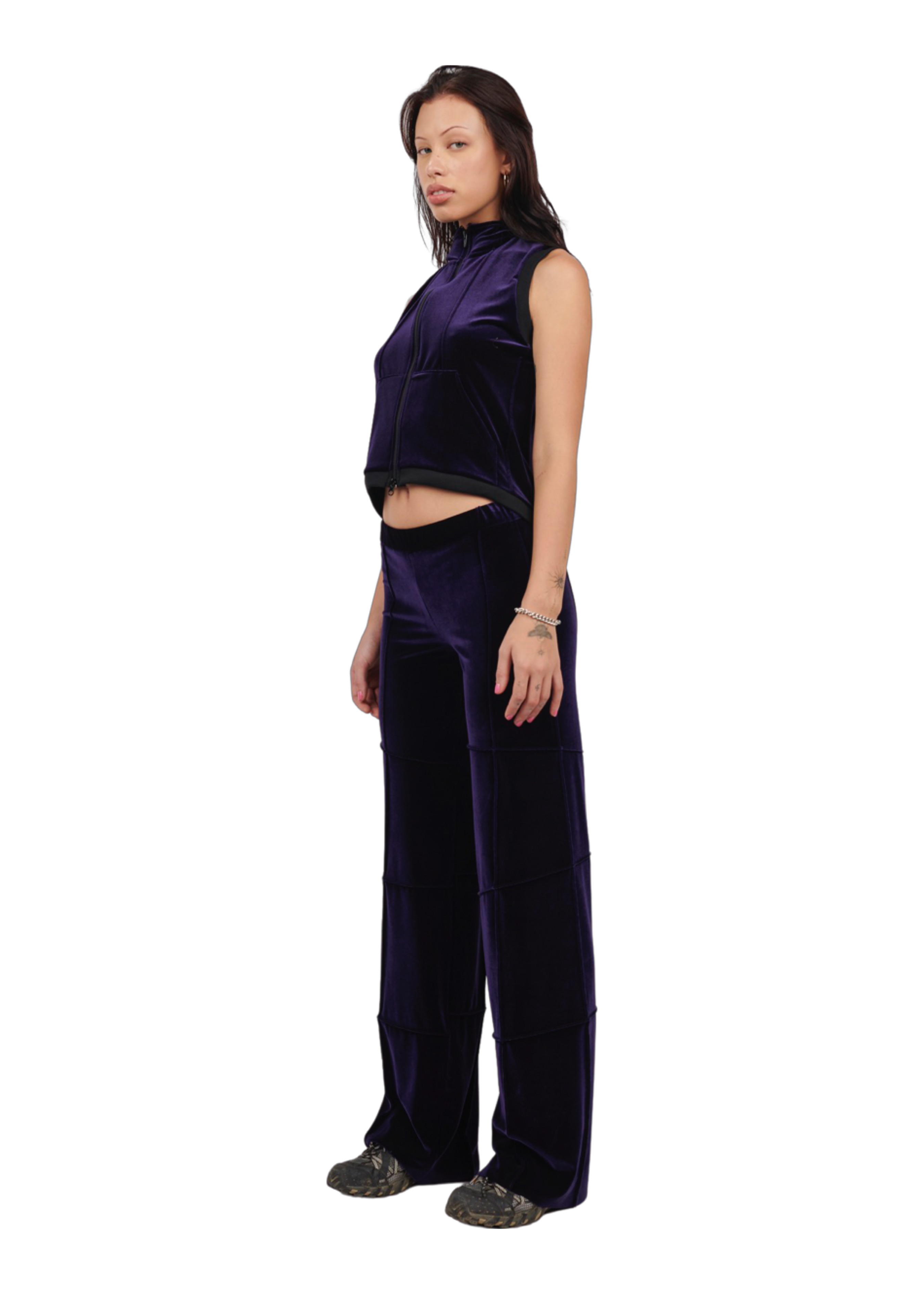 Spider pant - purple (straight)