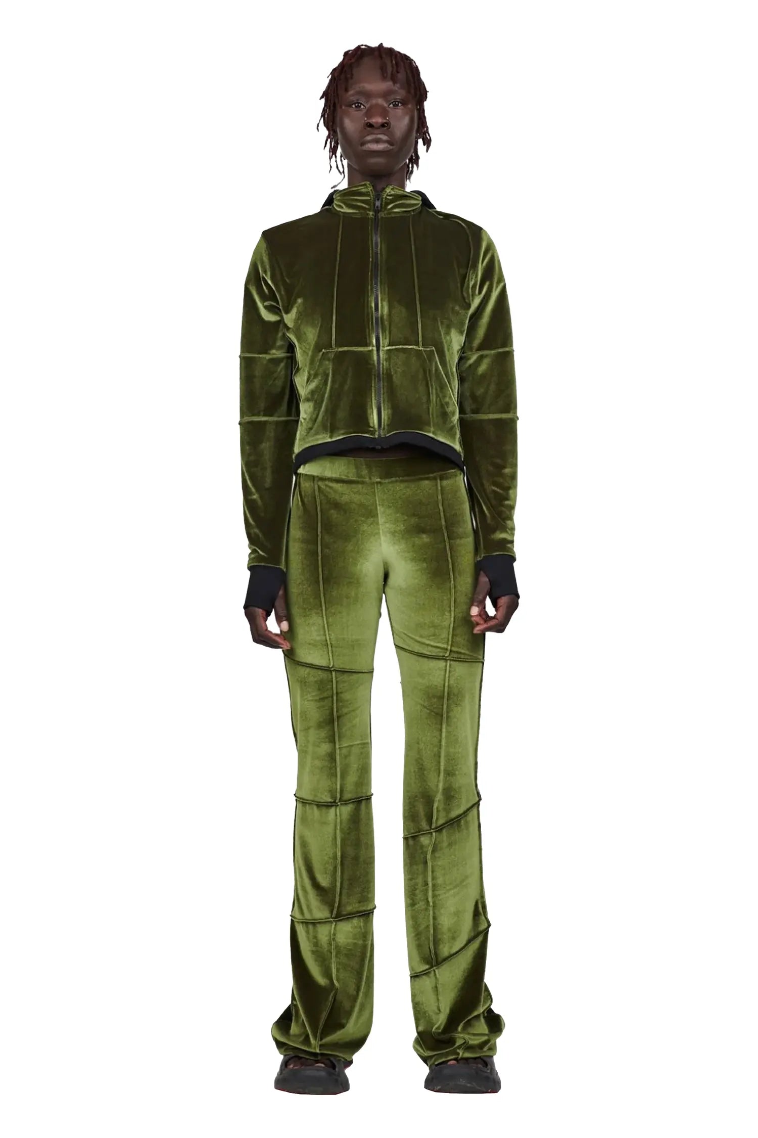 Spider pant - olive (flare)