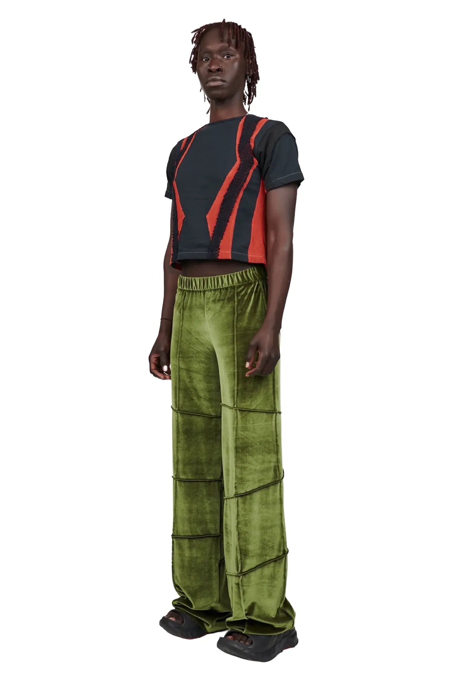 Spider pant - olive (straight)