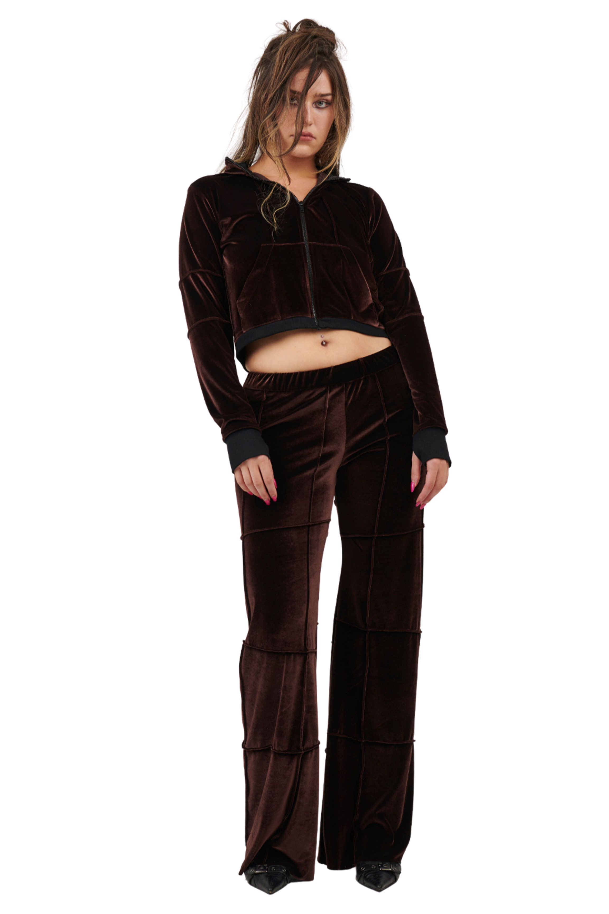 Spider pant - brown (flare)