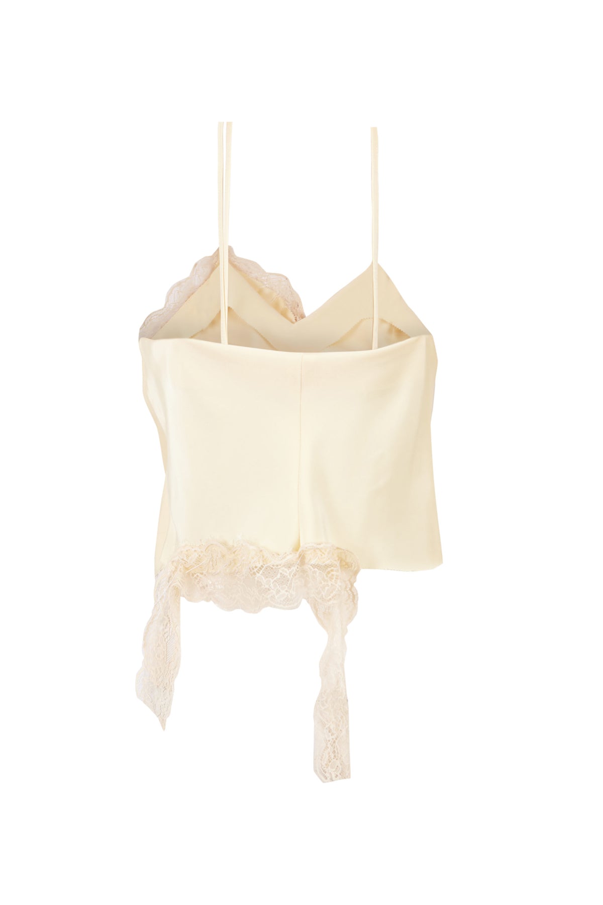 Top encaje roto - amarillo mantequilla