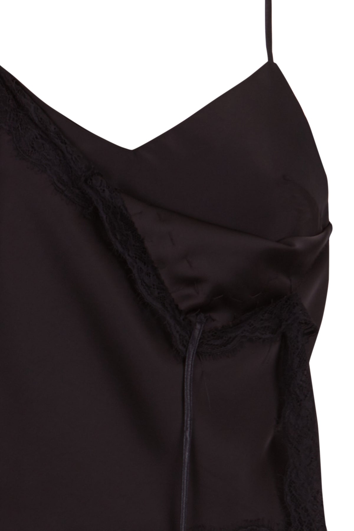 Top encaje roto - negro