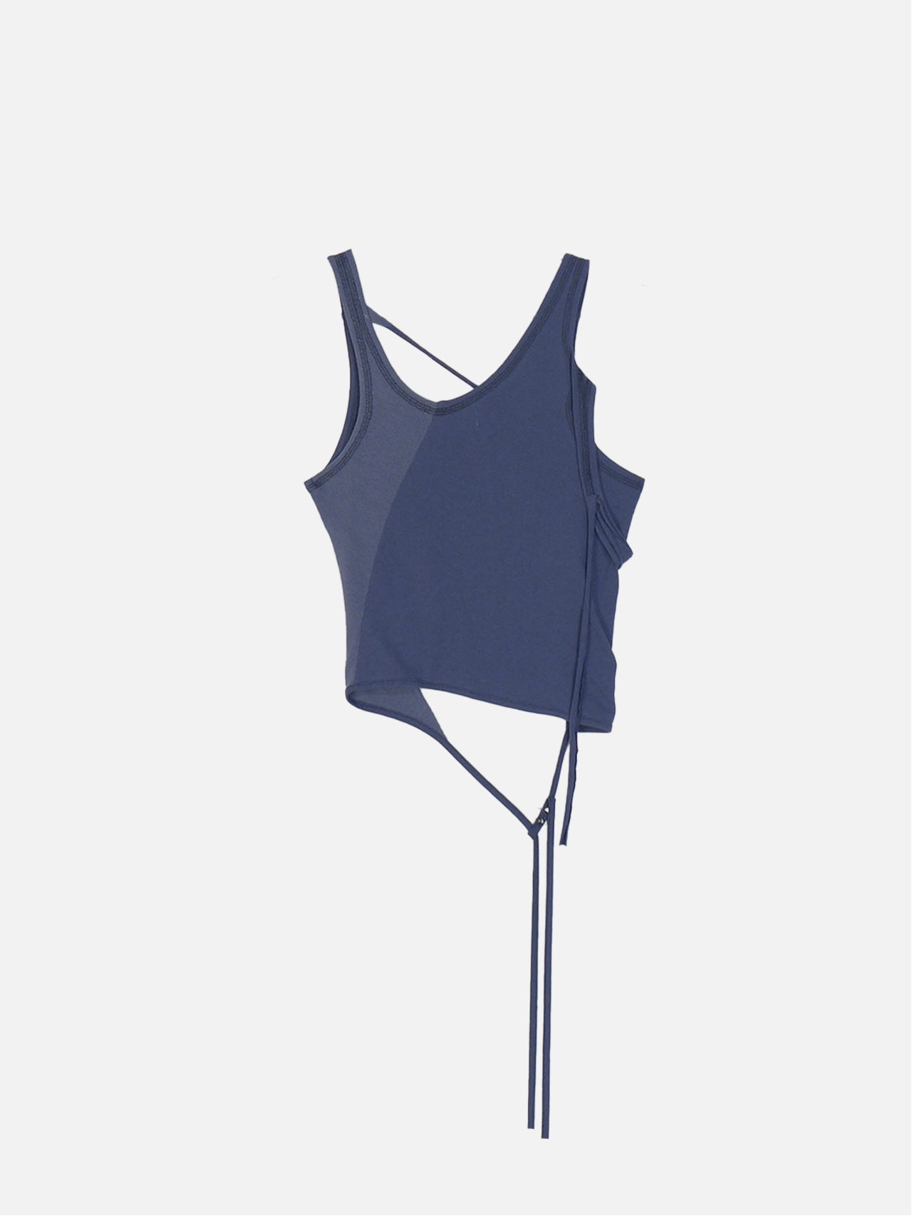 Trimmed sleeveless top