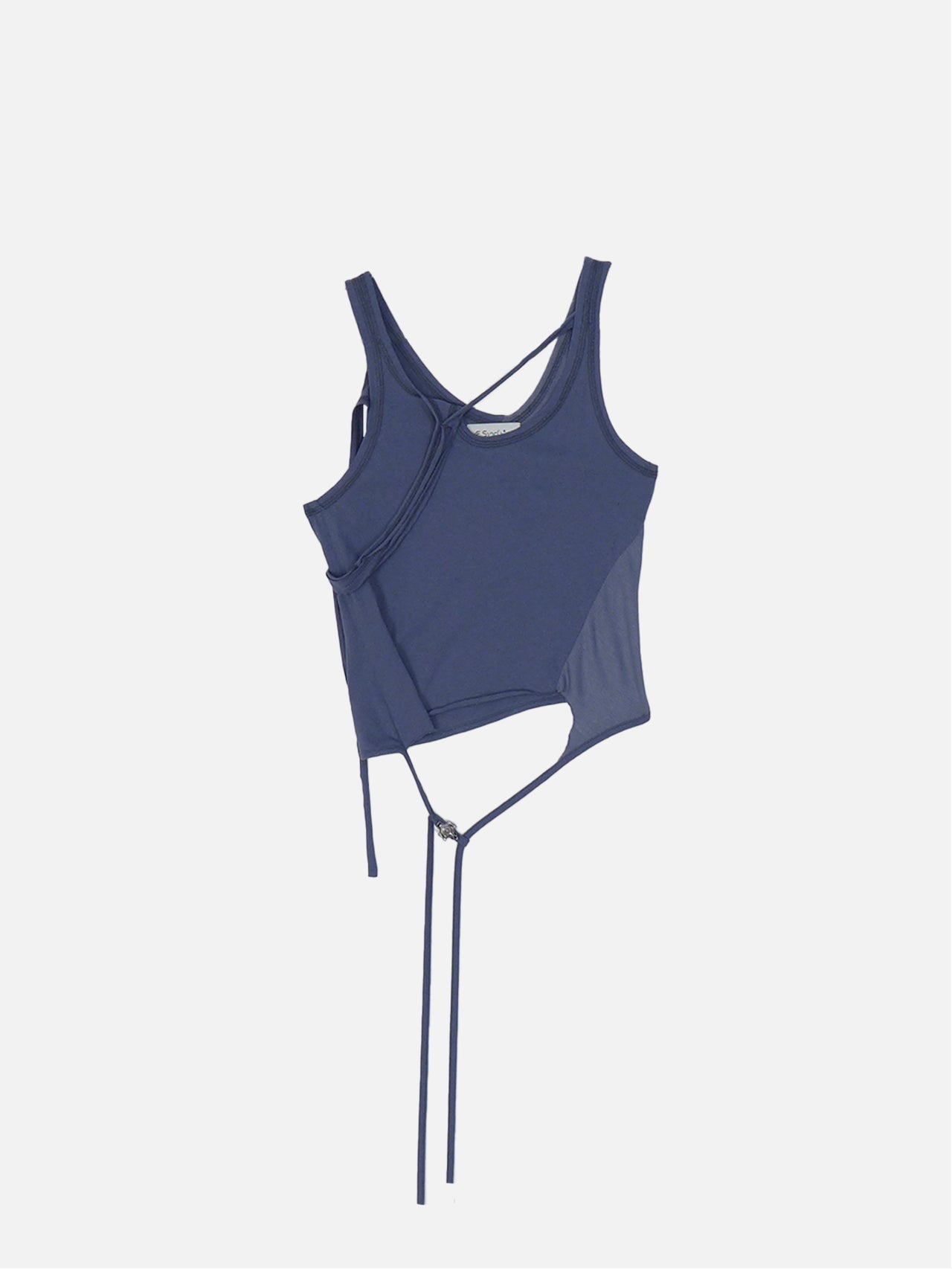 Trimmed sleeveless top