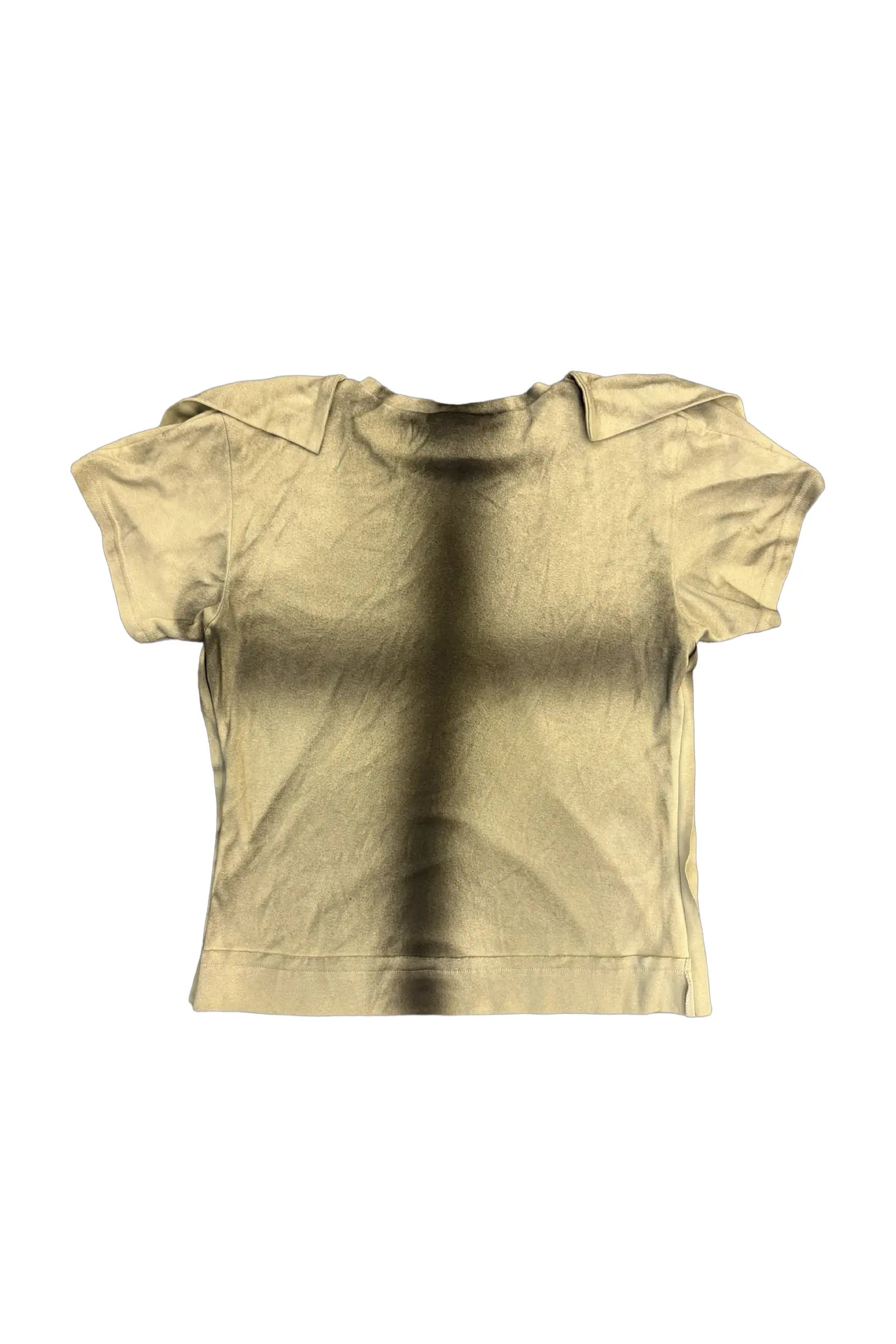 Placket t-shirt beige