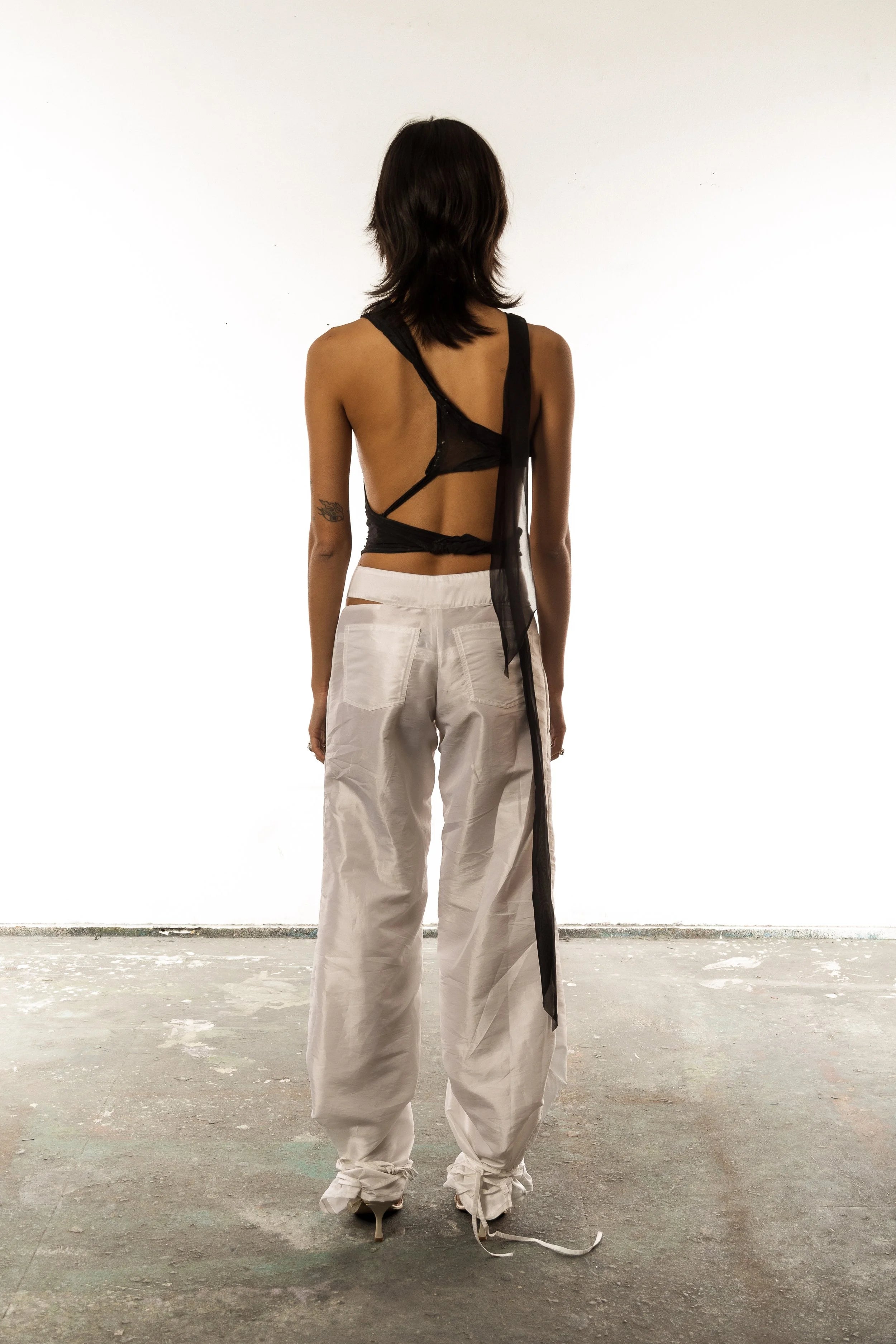 Nylon parachute pants