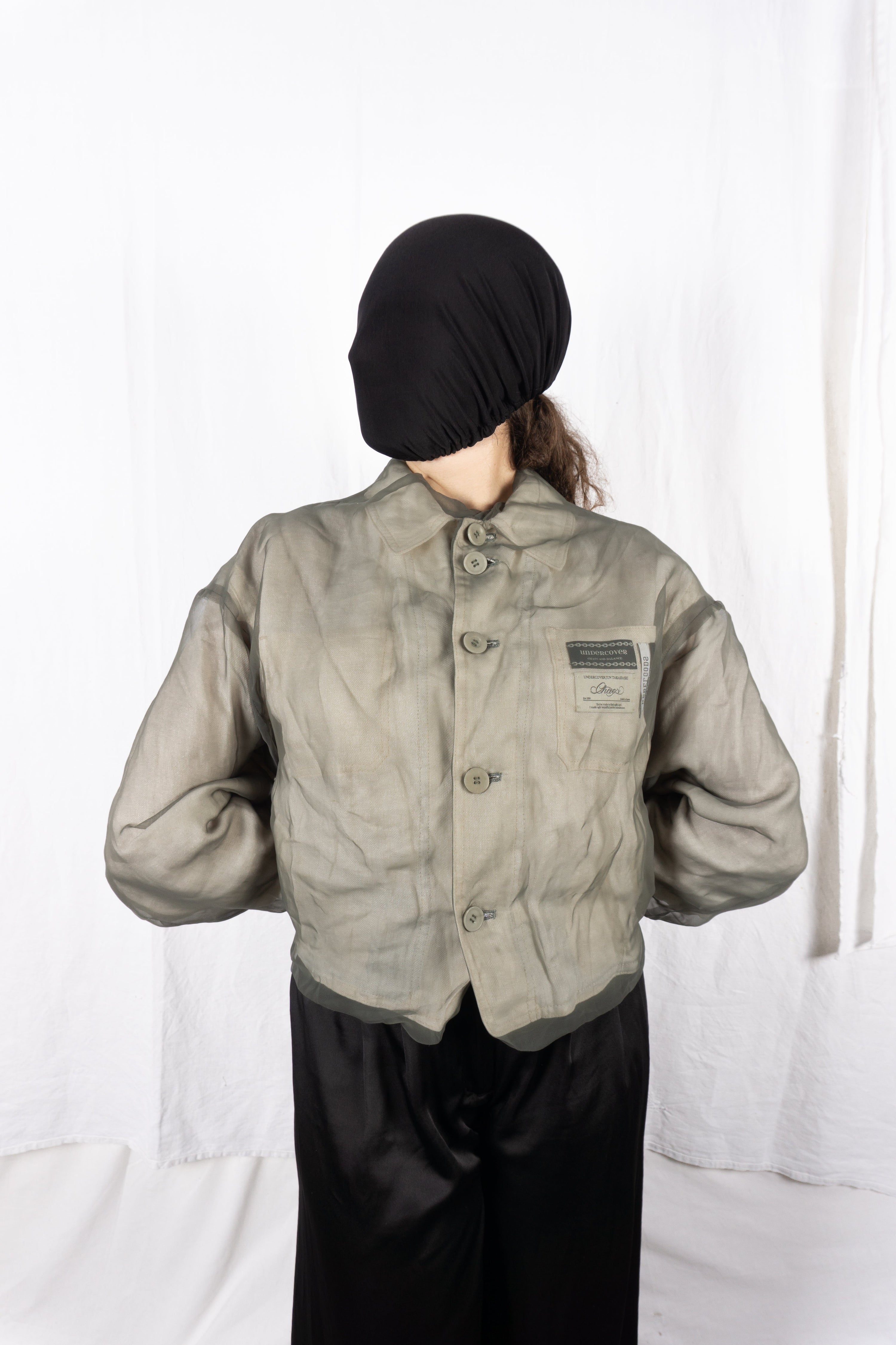 Undercover s/s 2024 transparent crop jacket