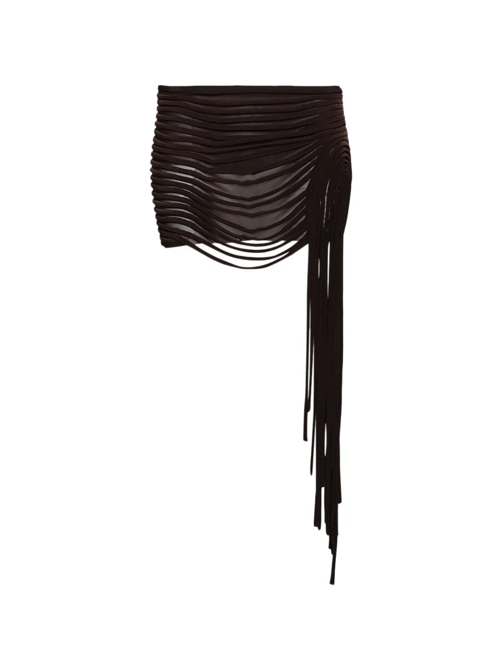 Unravelling strings mini skirt