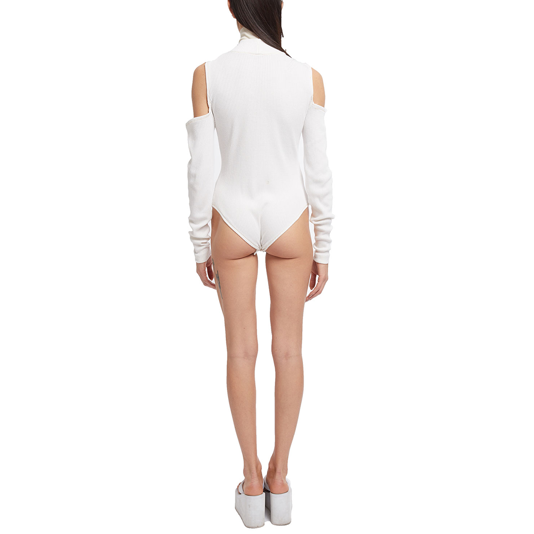 Shoulderless body bianco