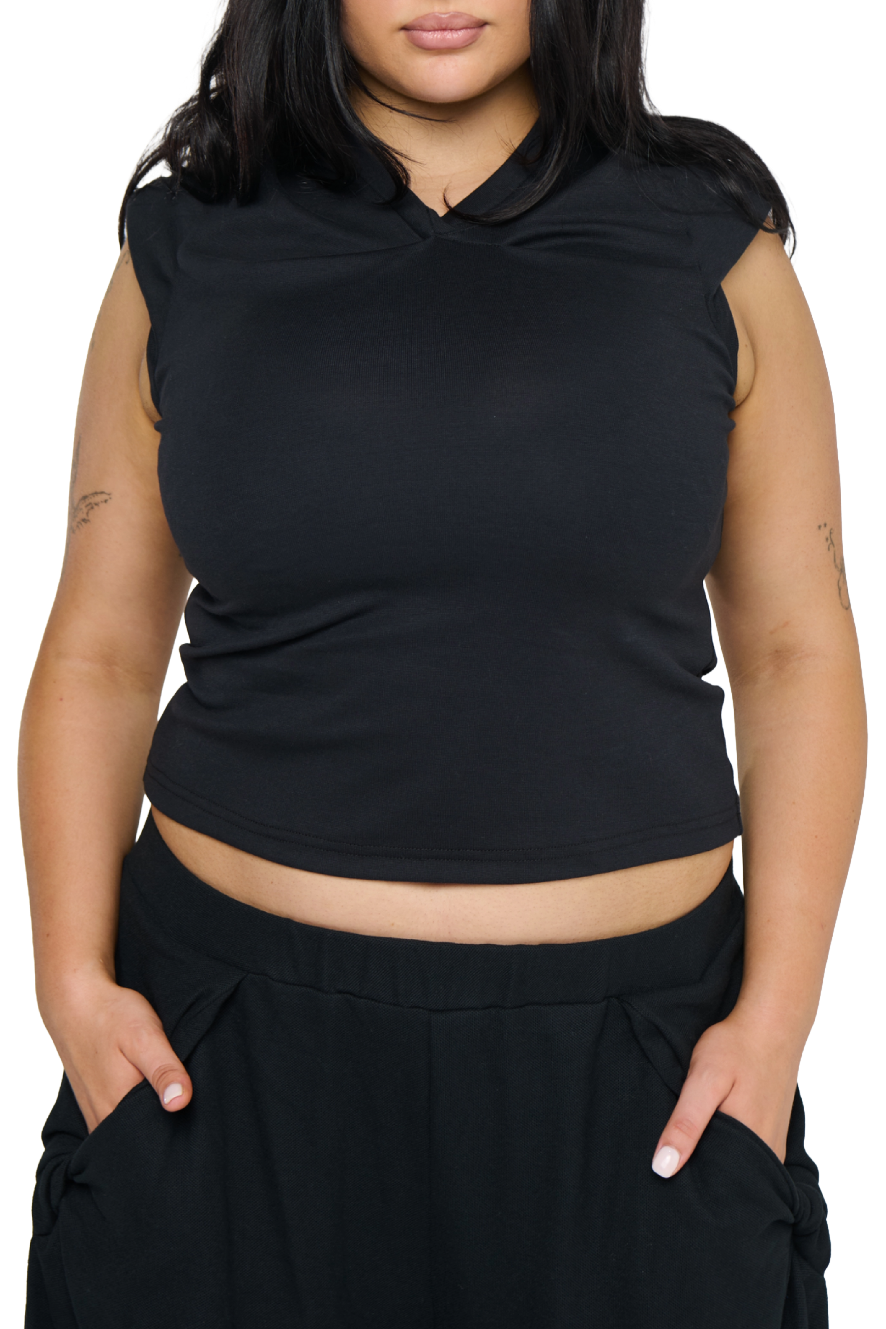 Twisted t-shirt - polka-dot