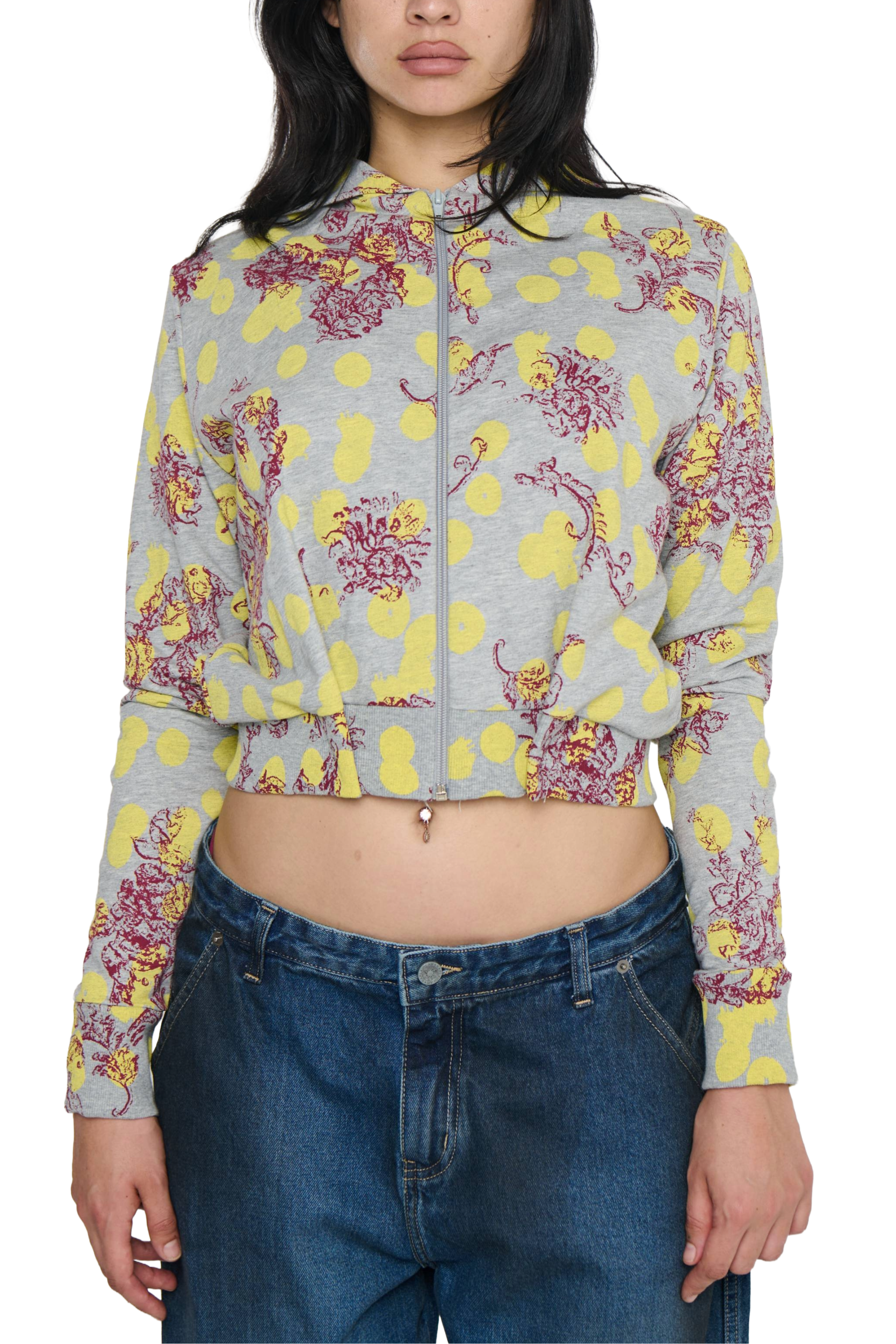 Polka-dot jacket - grey/yellow