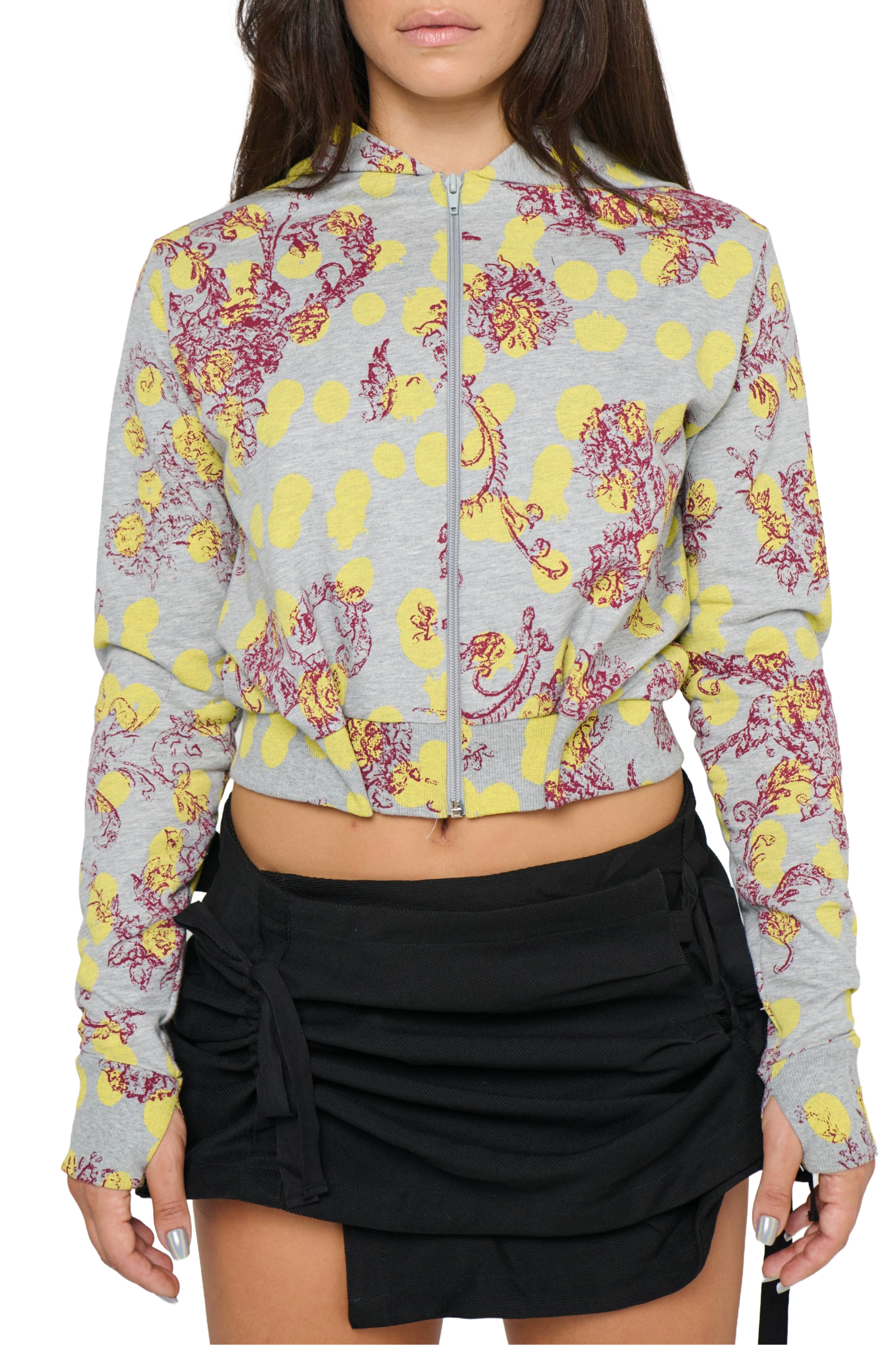Polka-dot jacket - grey/yellow