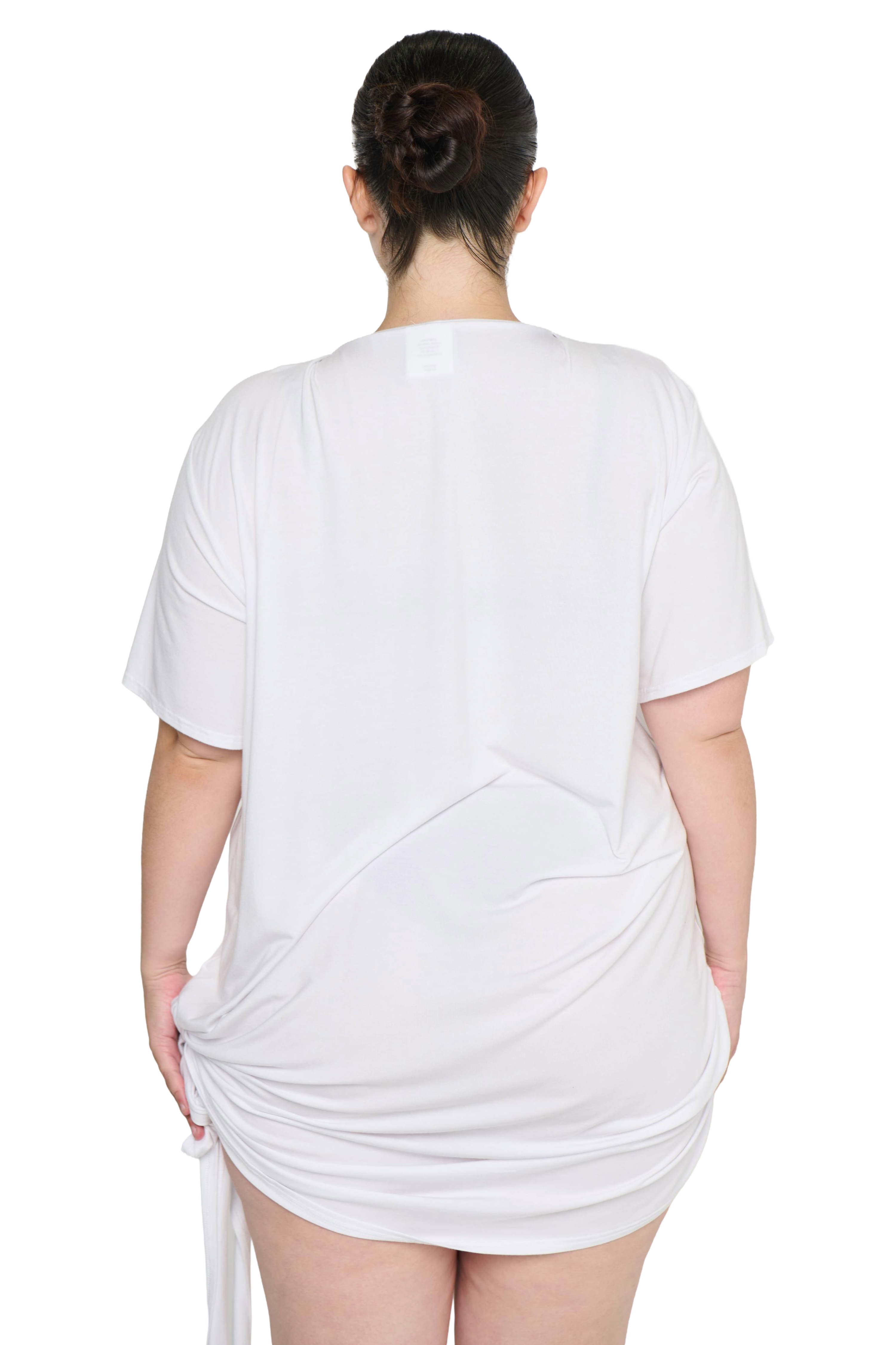 Scrunch t-shirt dress - black