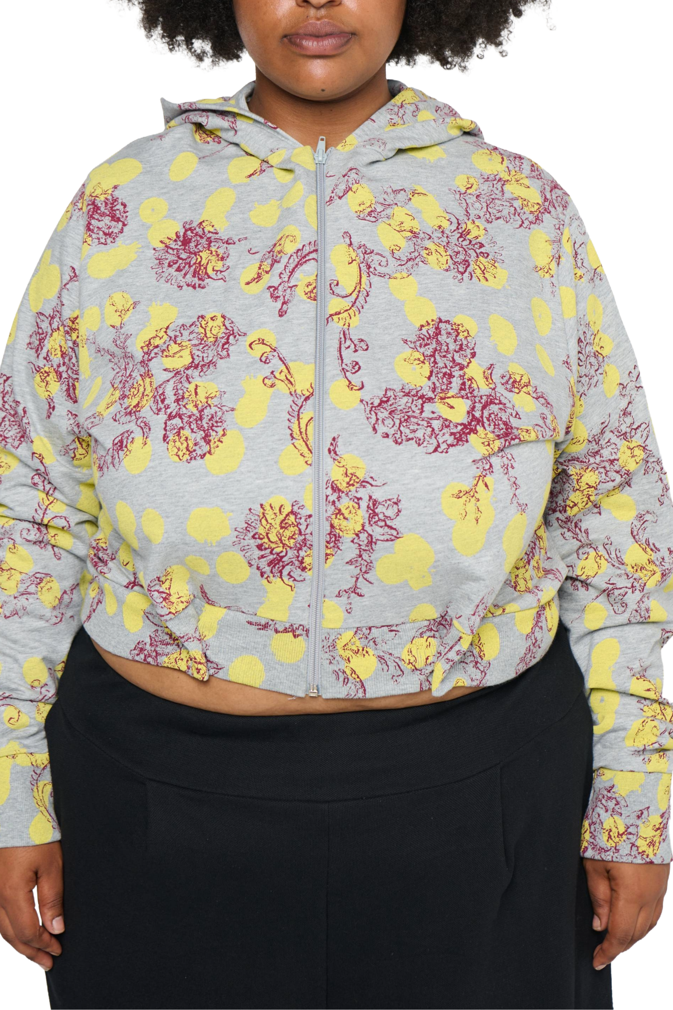 Polka-dot jacket - grey/yellow