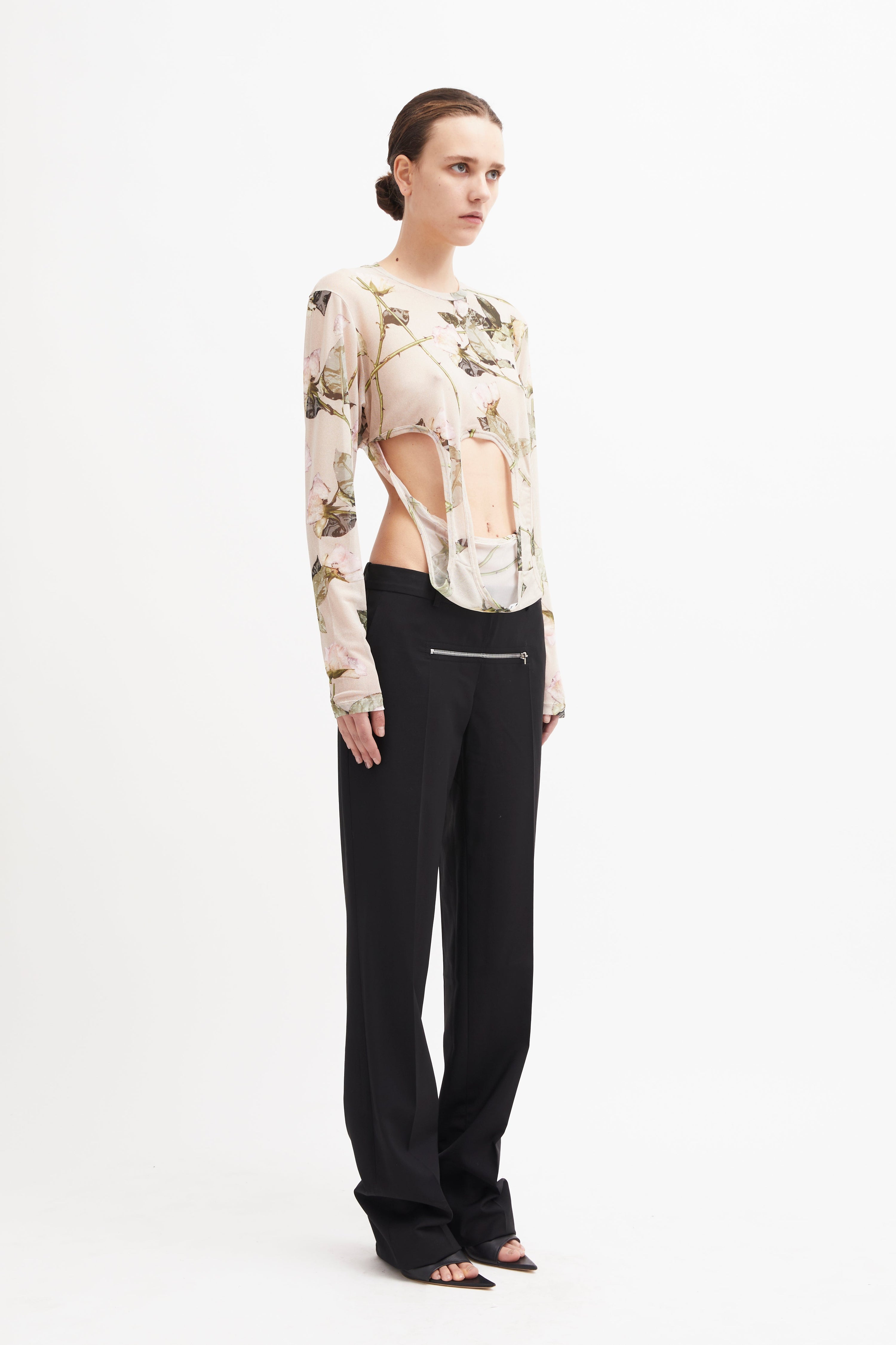 Nasdaq long sleeve top floral