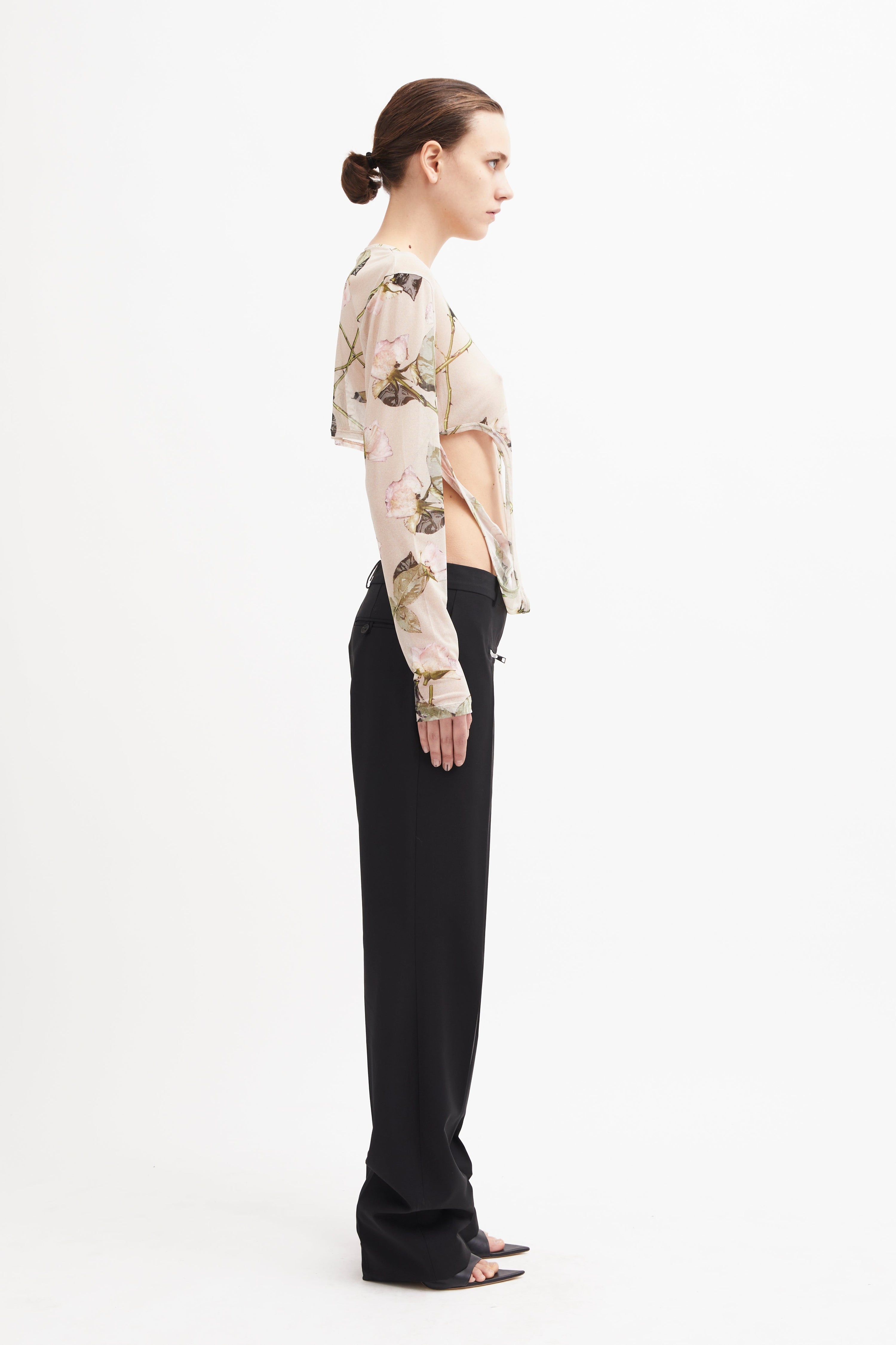 Nasdaq long sleeve top floral