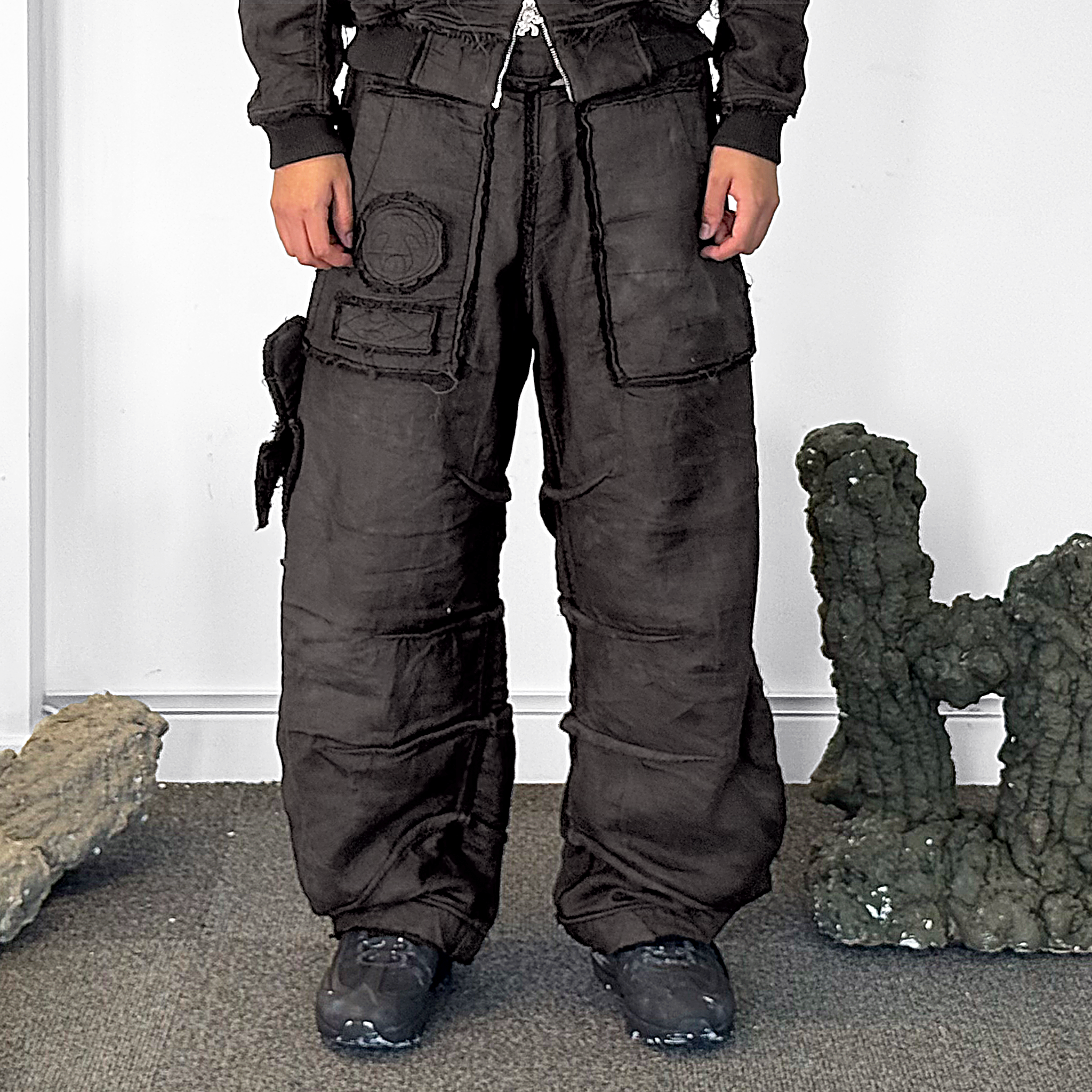 Mourning army track pant - warm grey