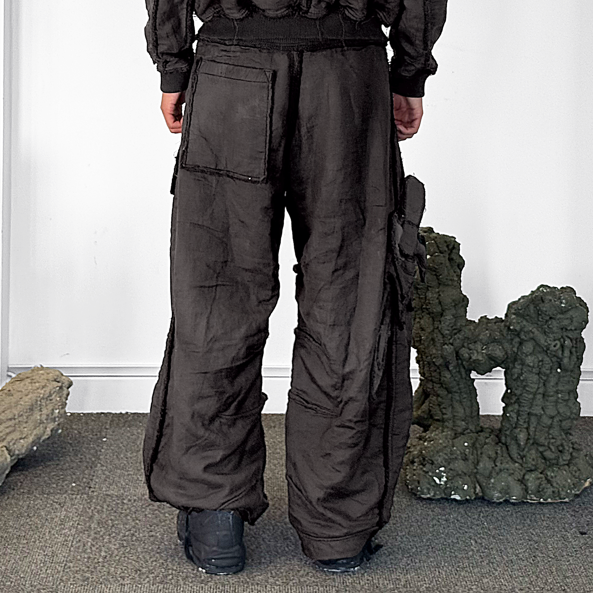 Mourning army track pant - warm grey
