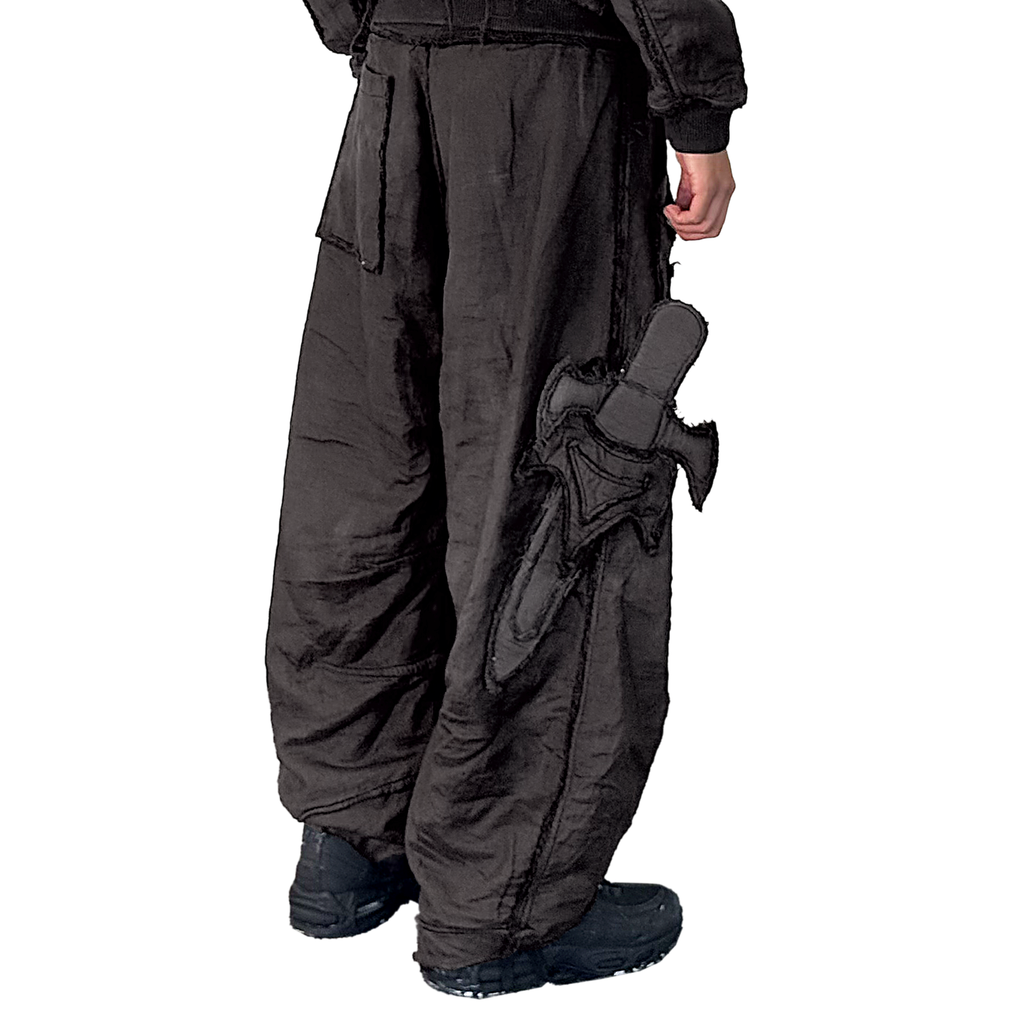 Mourning army track pant - warm grey