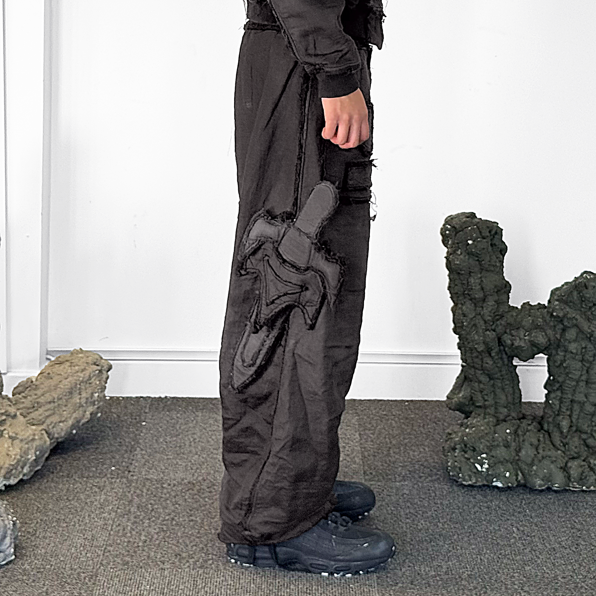 Mourning army track pant - warm grey