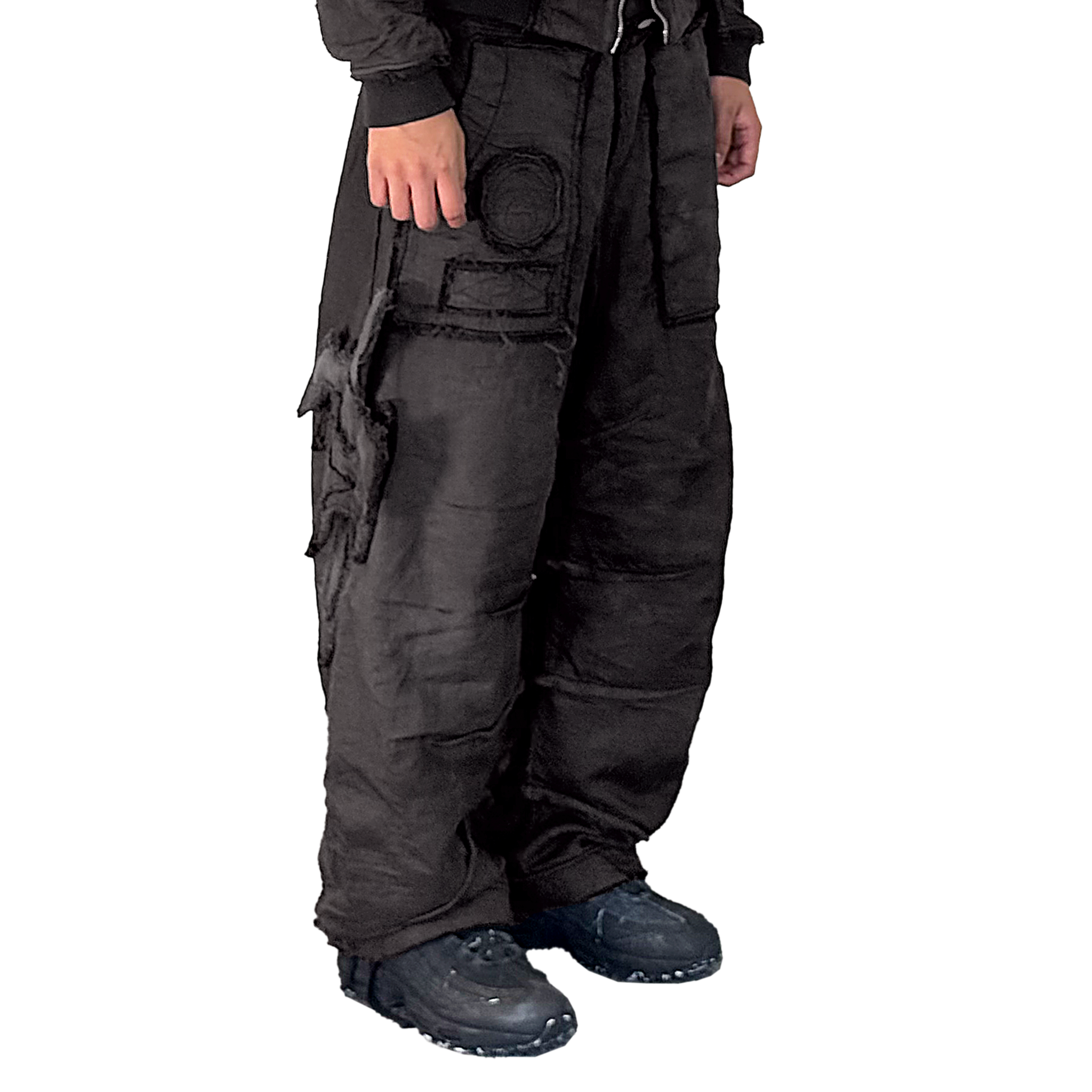 Mourning army track pant - warm grey