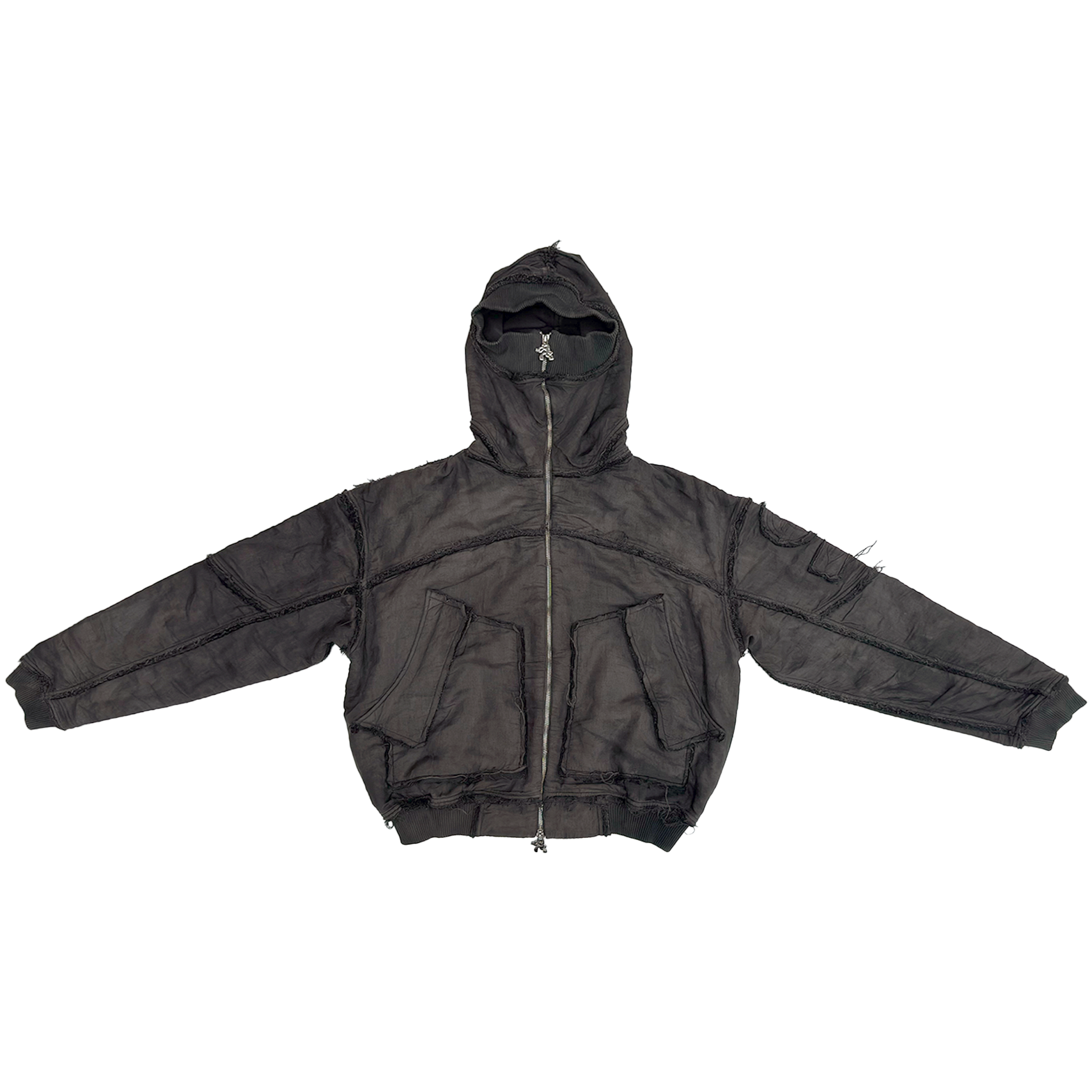 Mourning army hoodie - warm grey