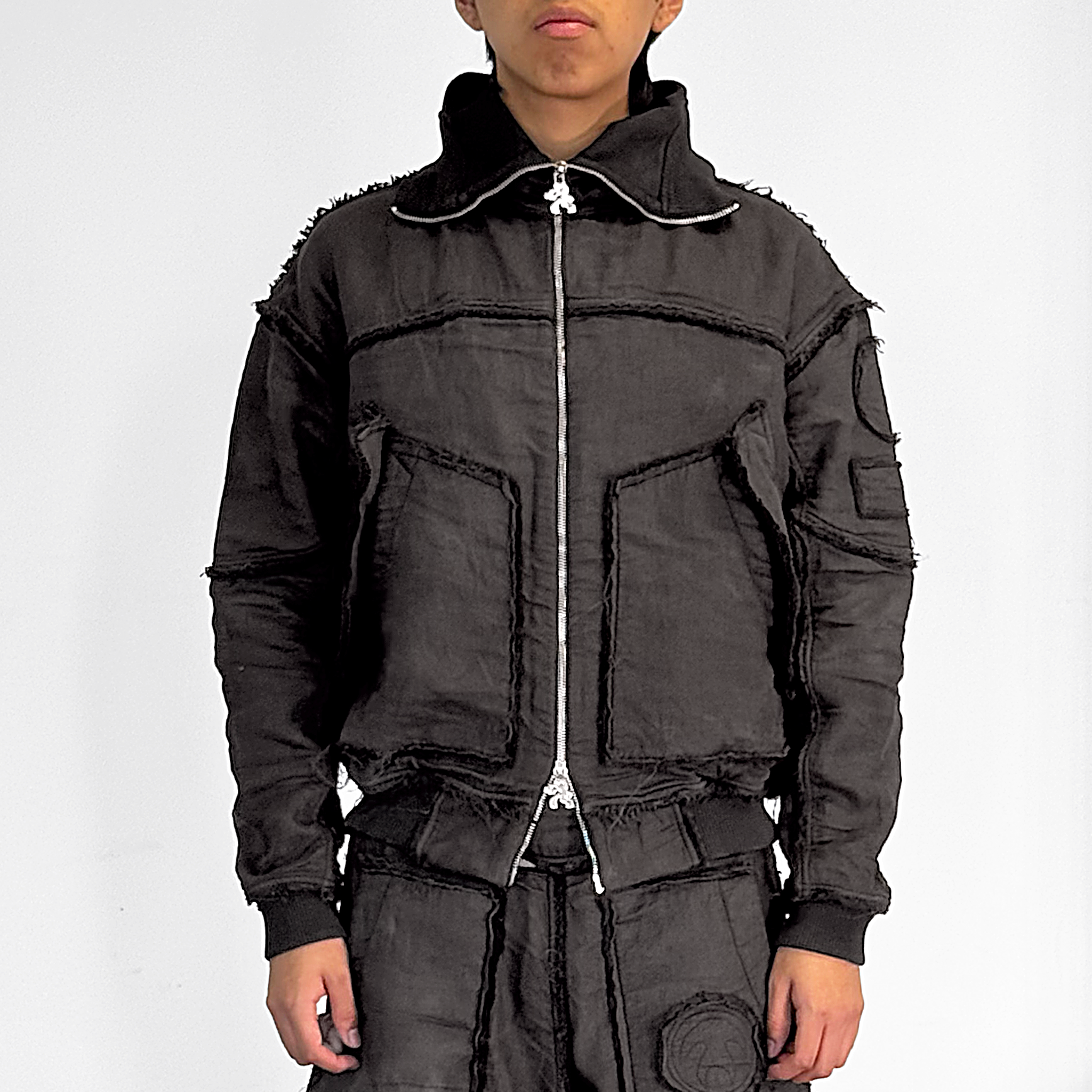 Mourning army hoodie - warm grey