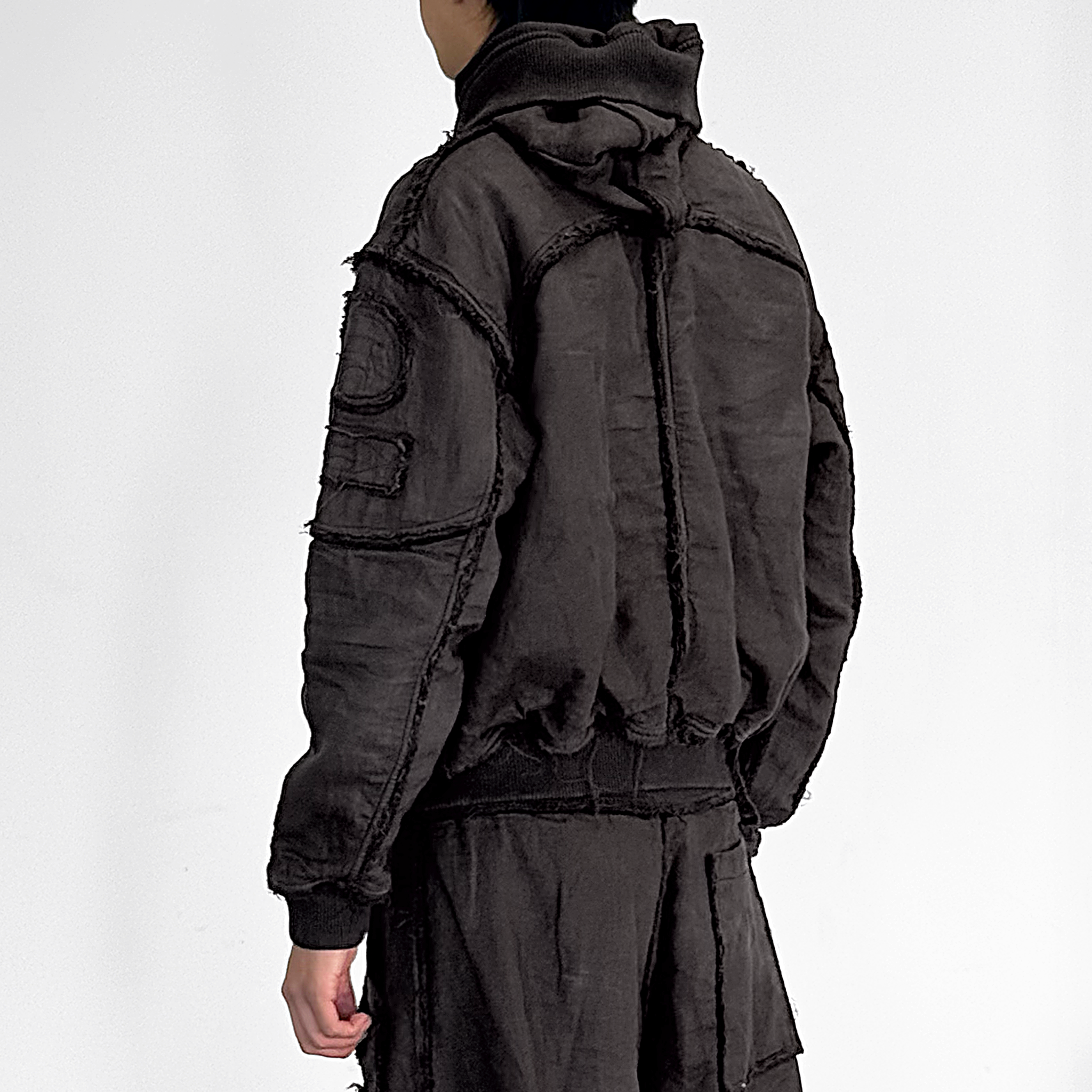 Mourning army hoodie - warm grey