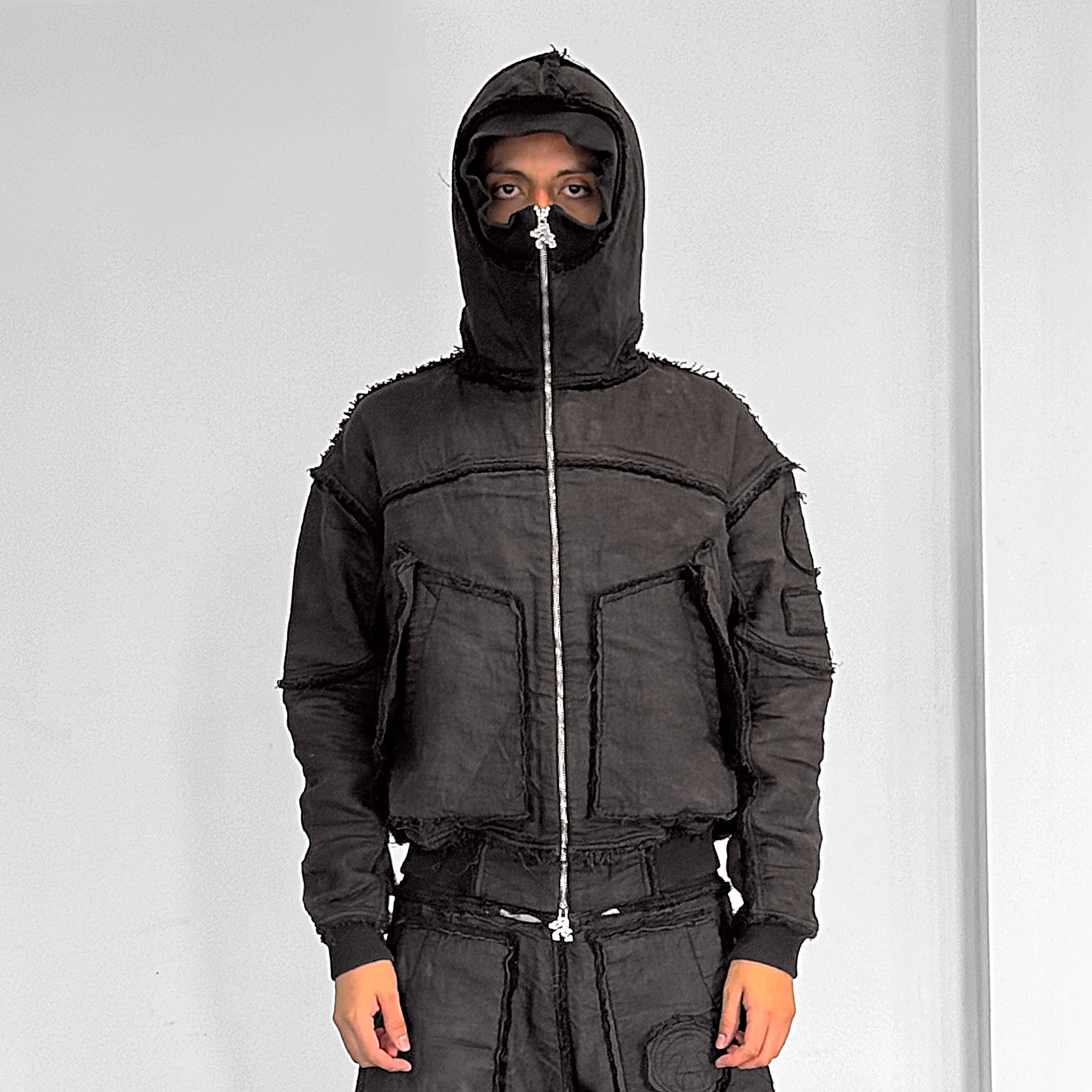 Mourning army hoodie - warm grey