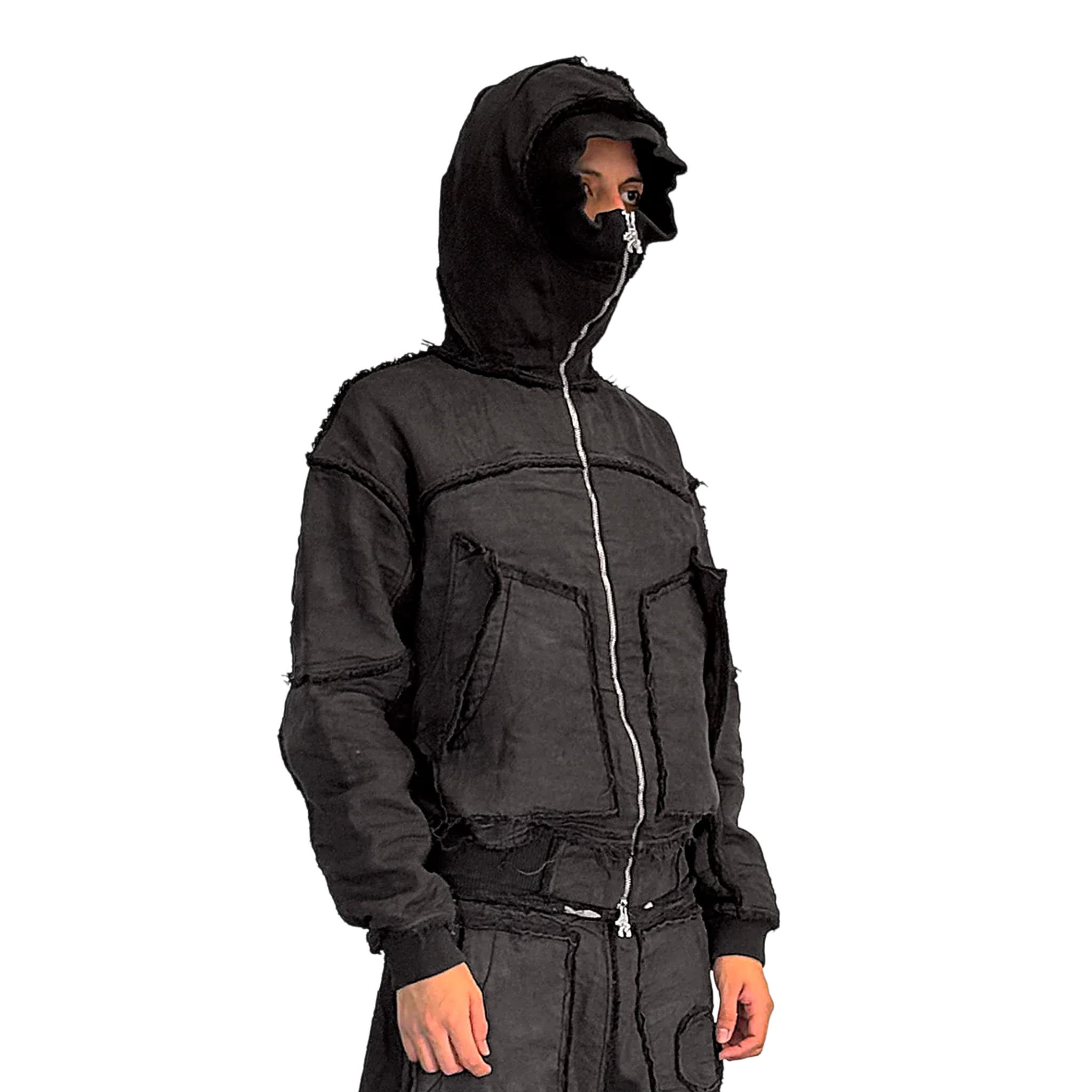 Mourning army hoodie - warm grey