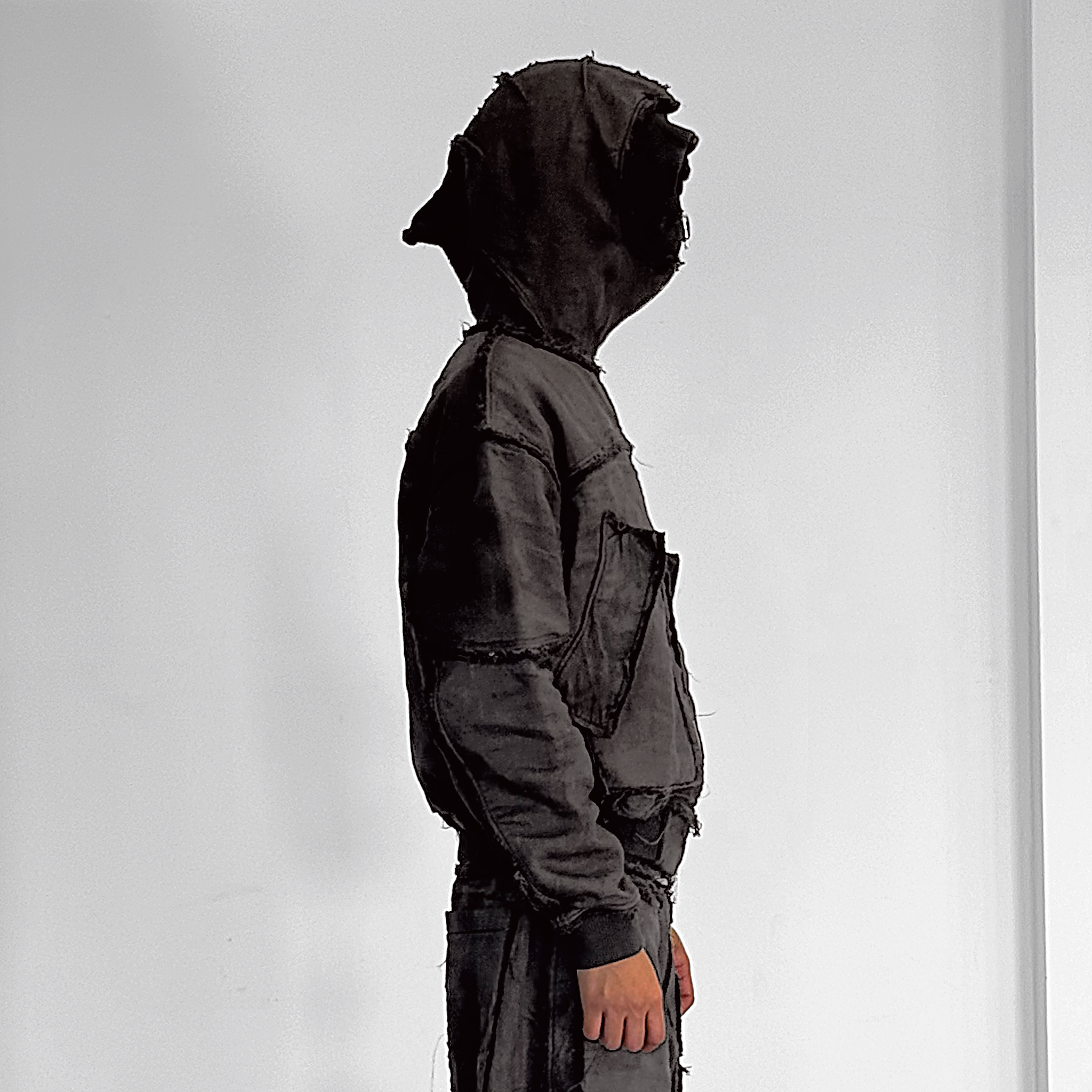 Mourning army hoodie - warm grey