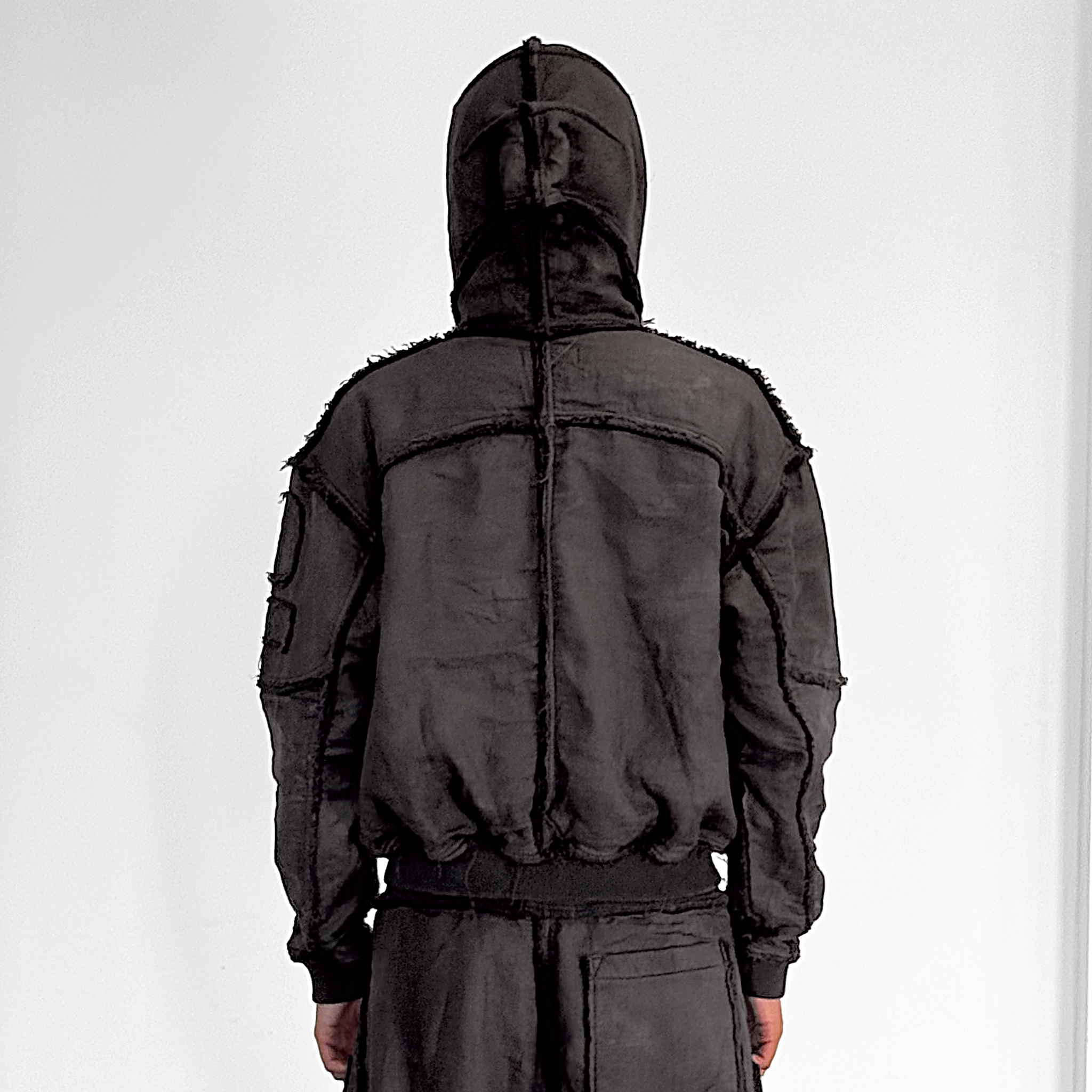 Mourning army hoodie - warm grey