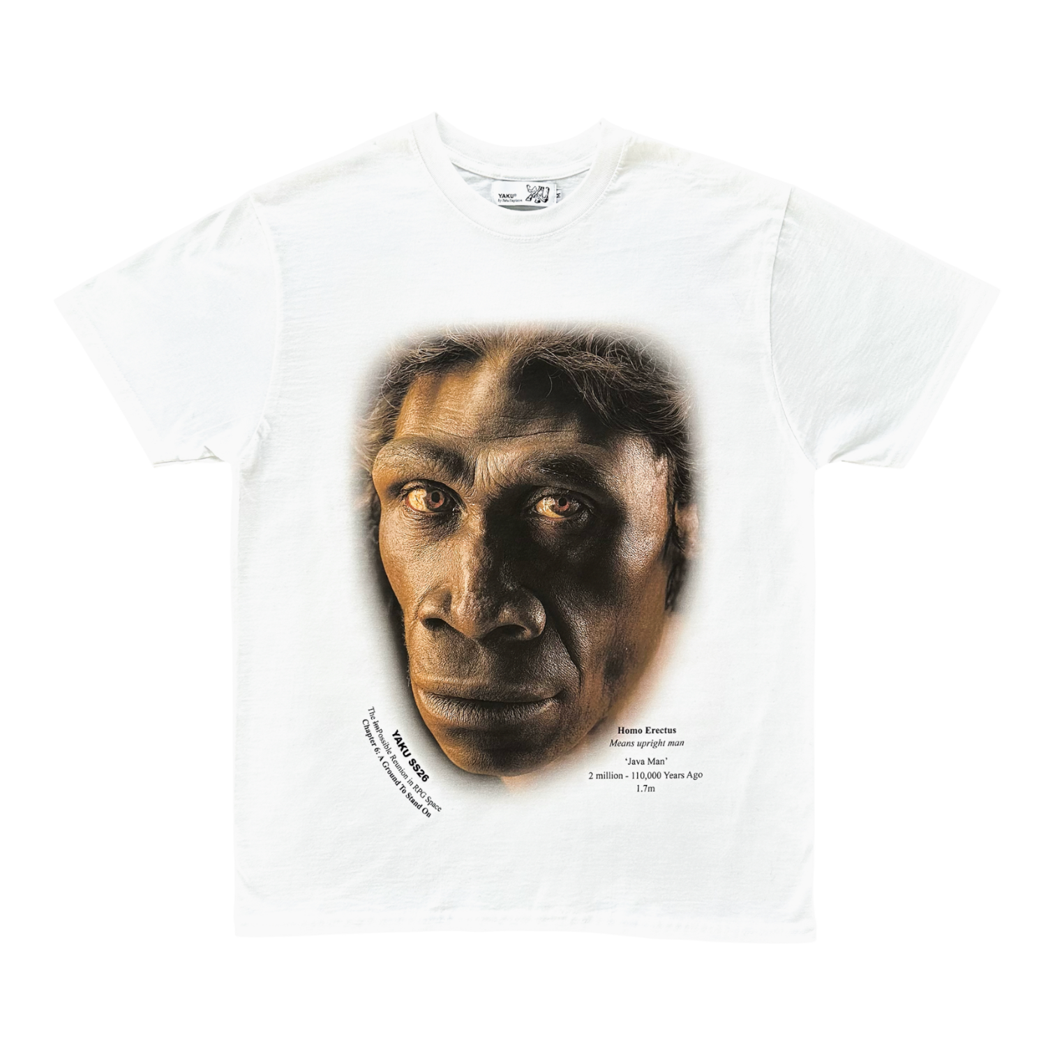 Java man tee - white