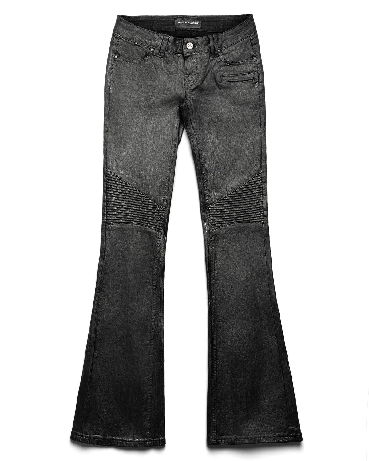Wax flared jeans