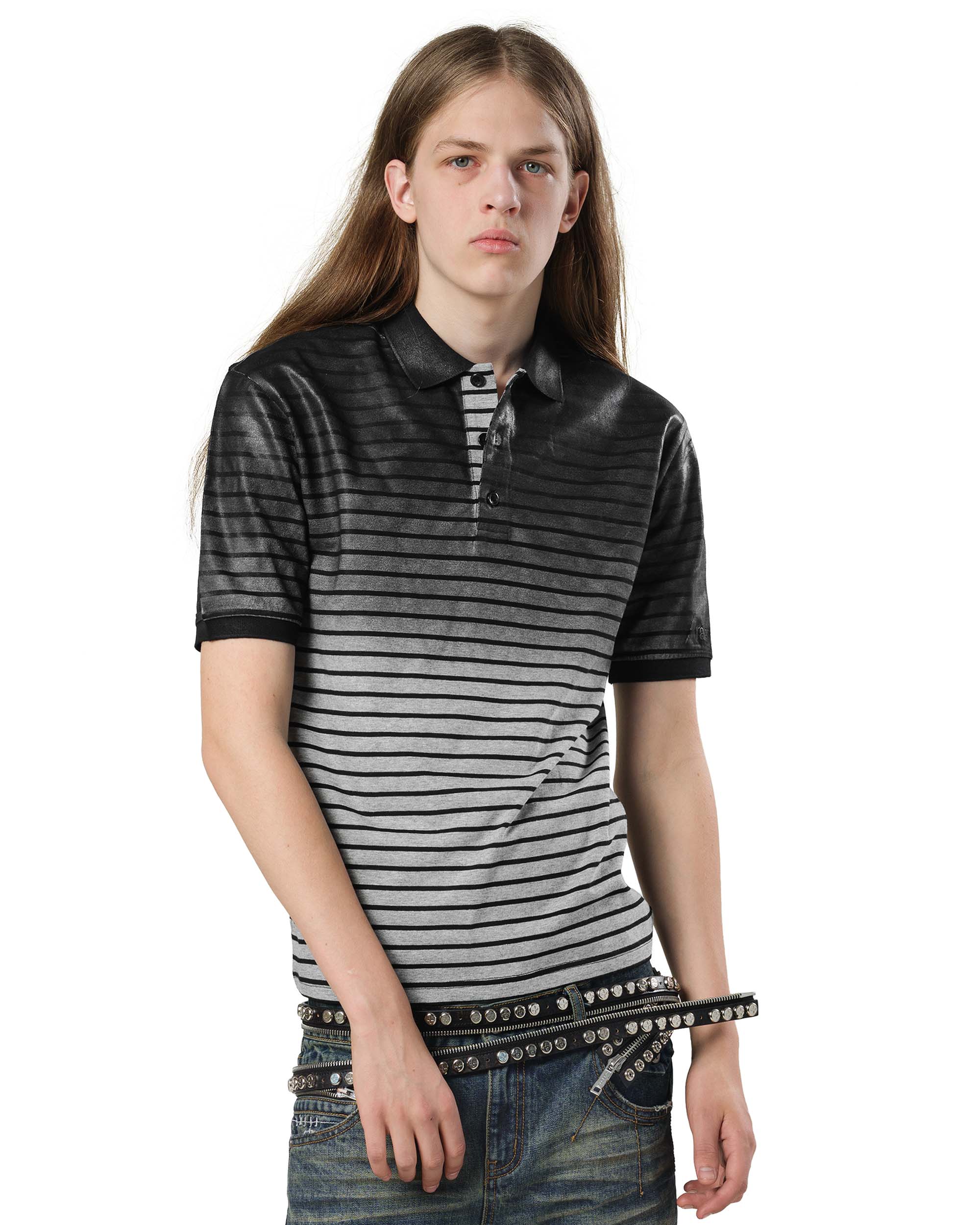 Gradient wax polo