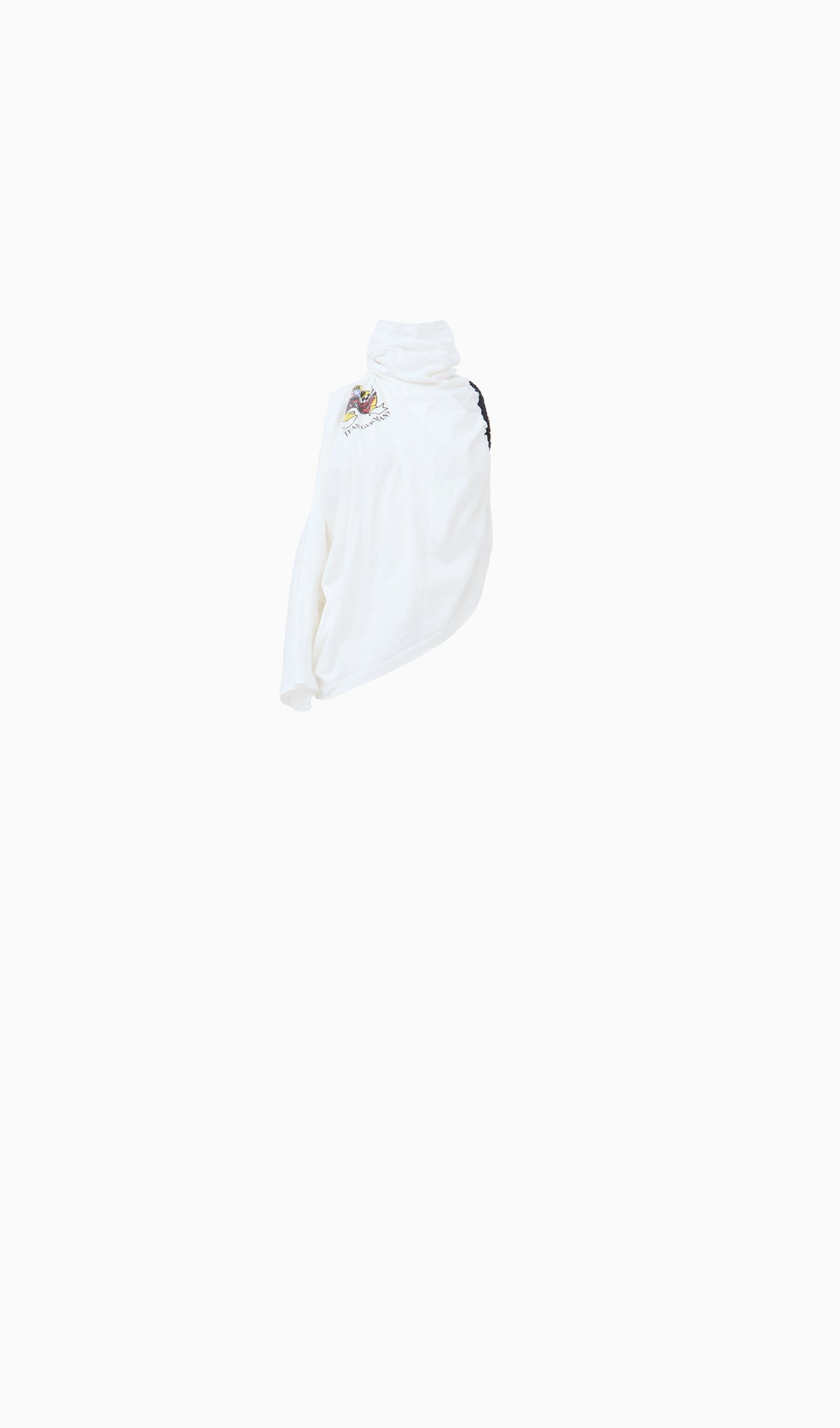 Piped & draped ts top