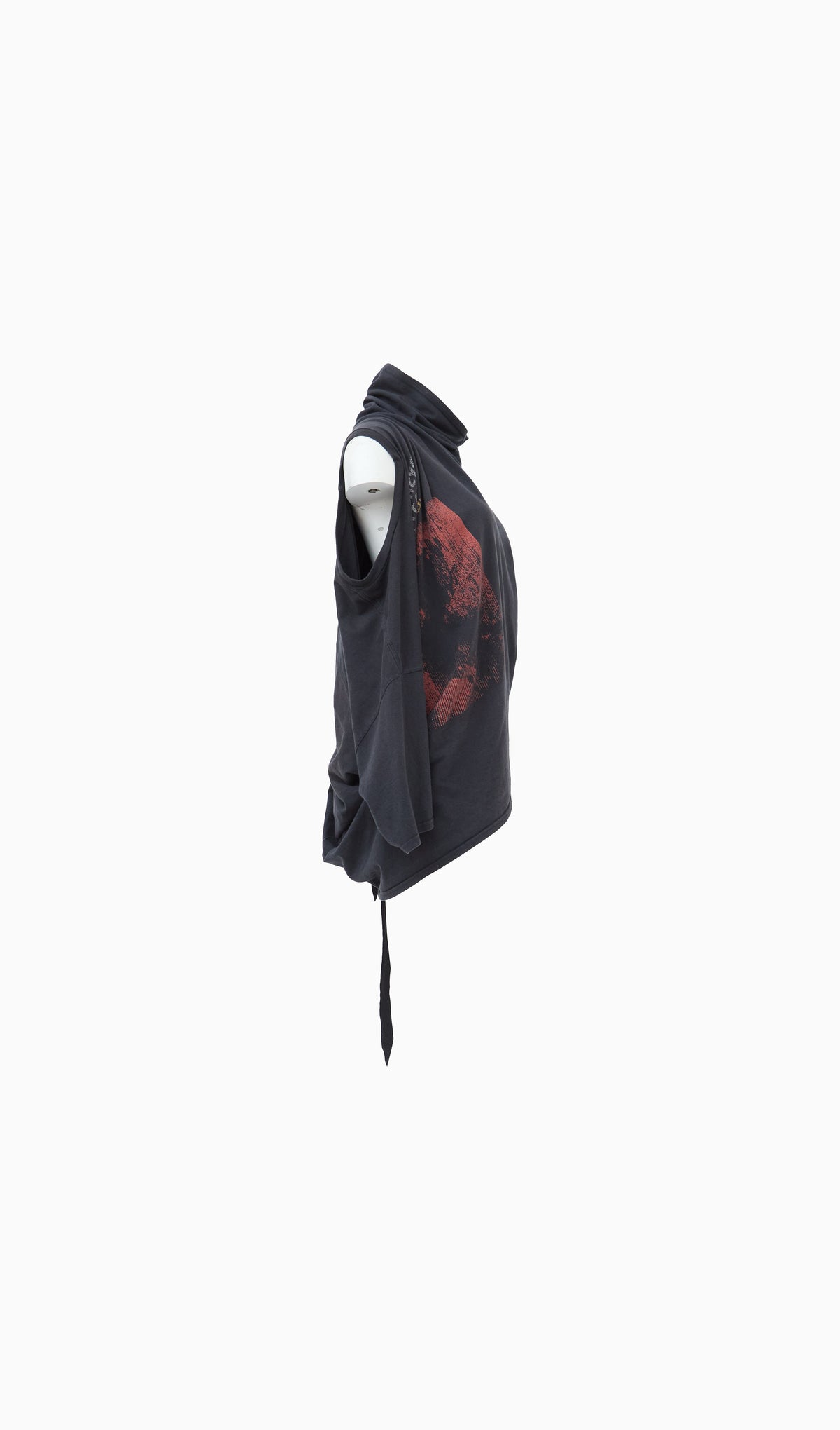 Piped & draped ts top