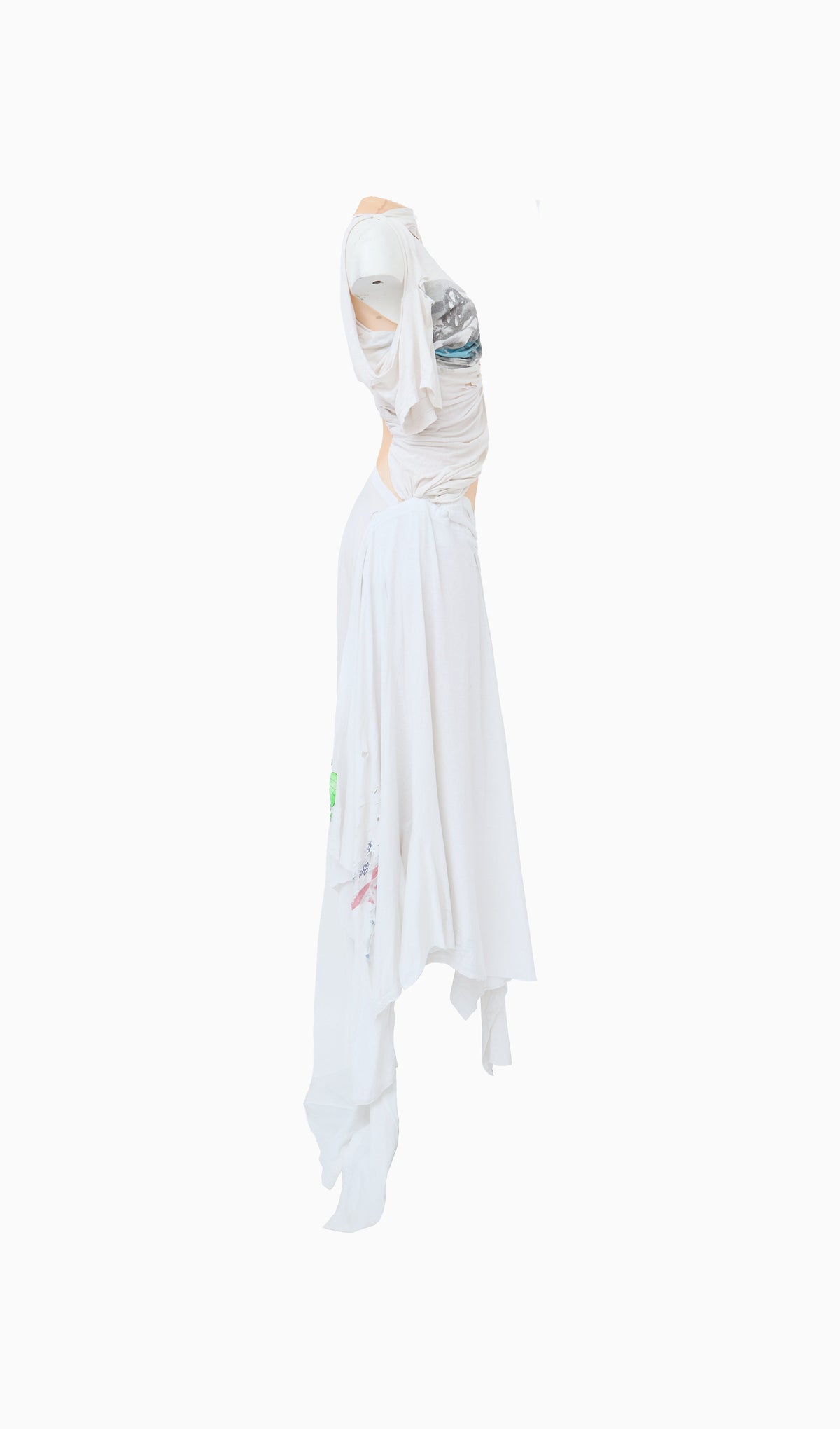 Ts & mesh gown