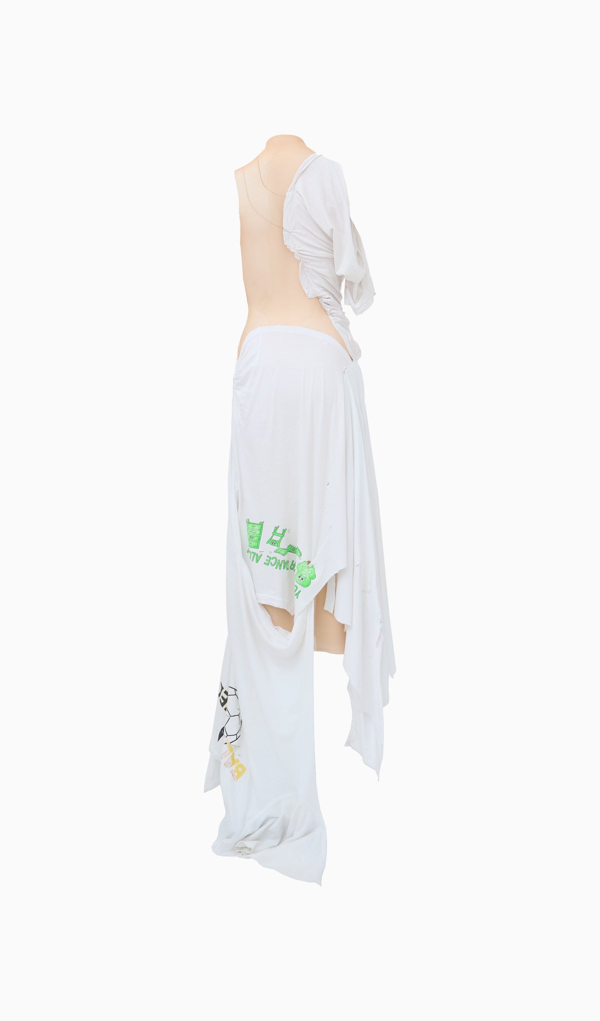Ts & mesh gown