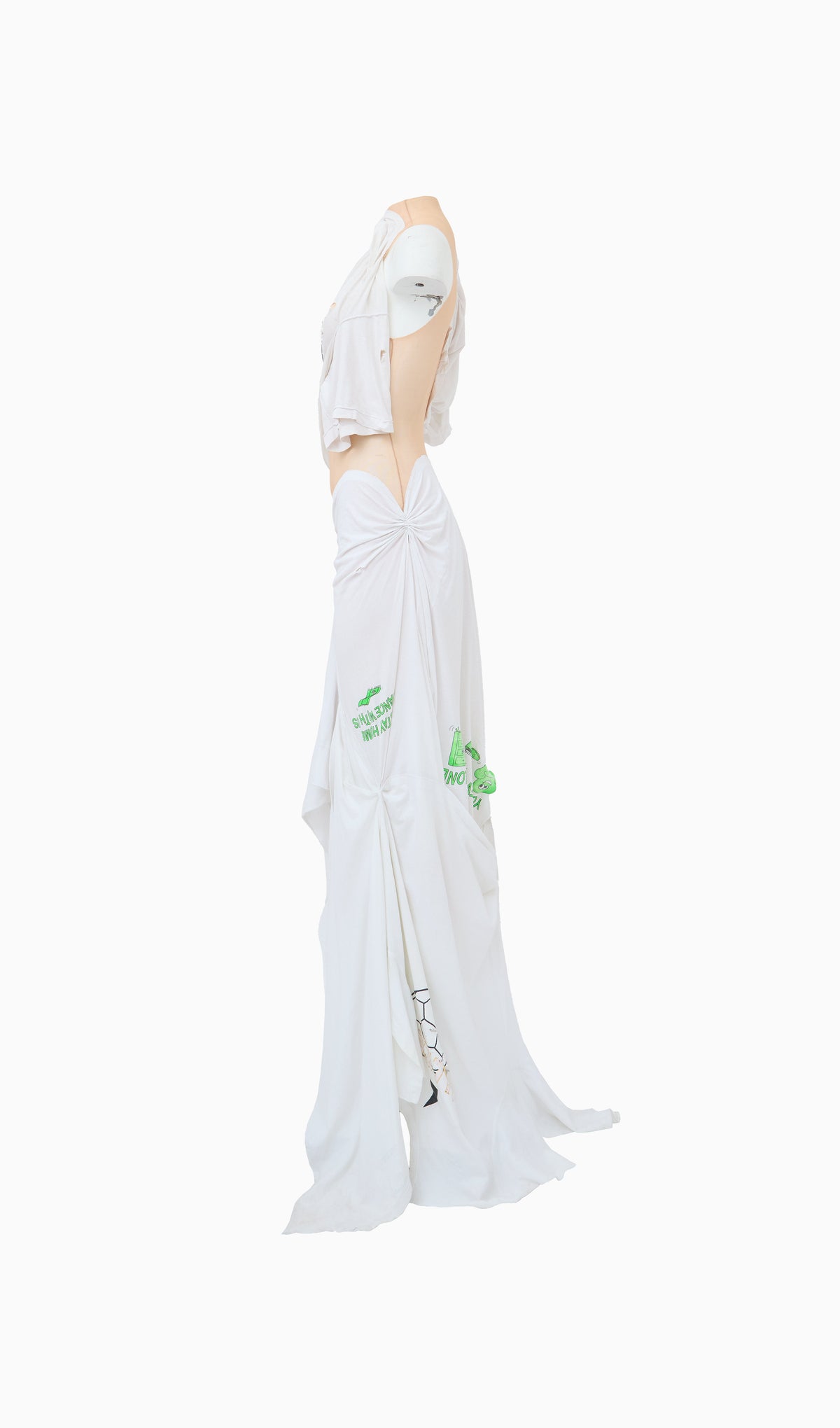 Ts & mesh gown
