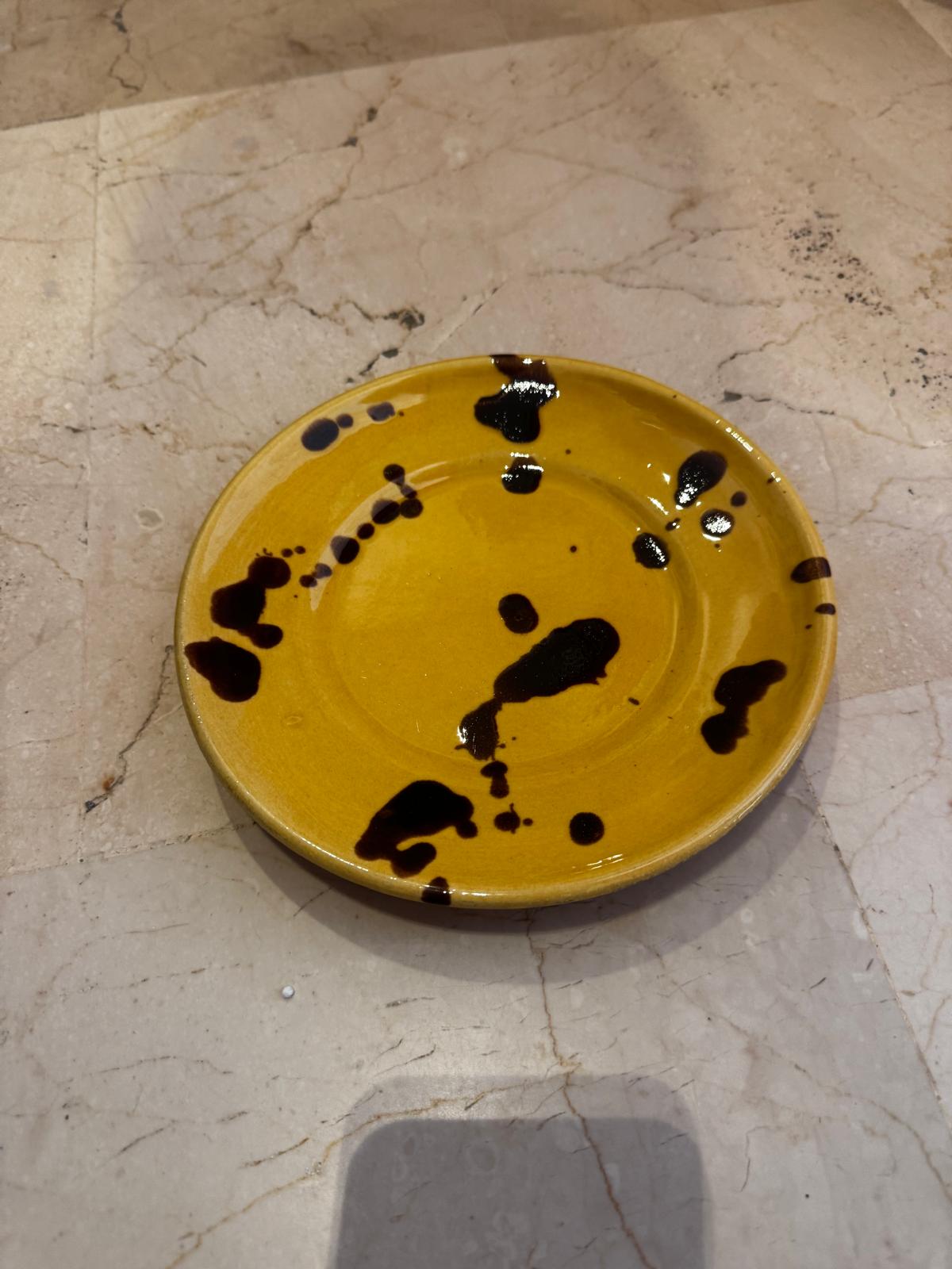 Maxi leopard schizzo dessert plate