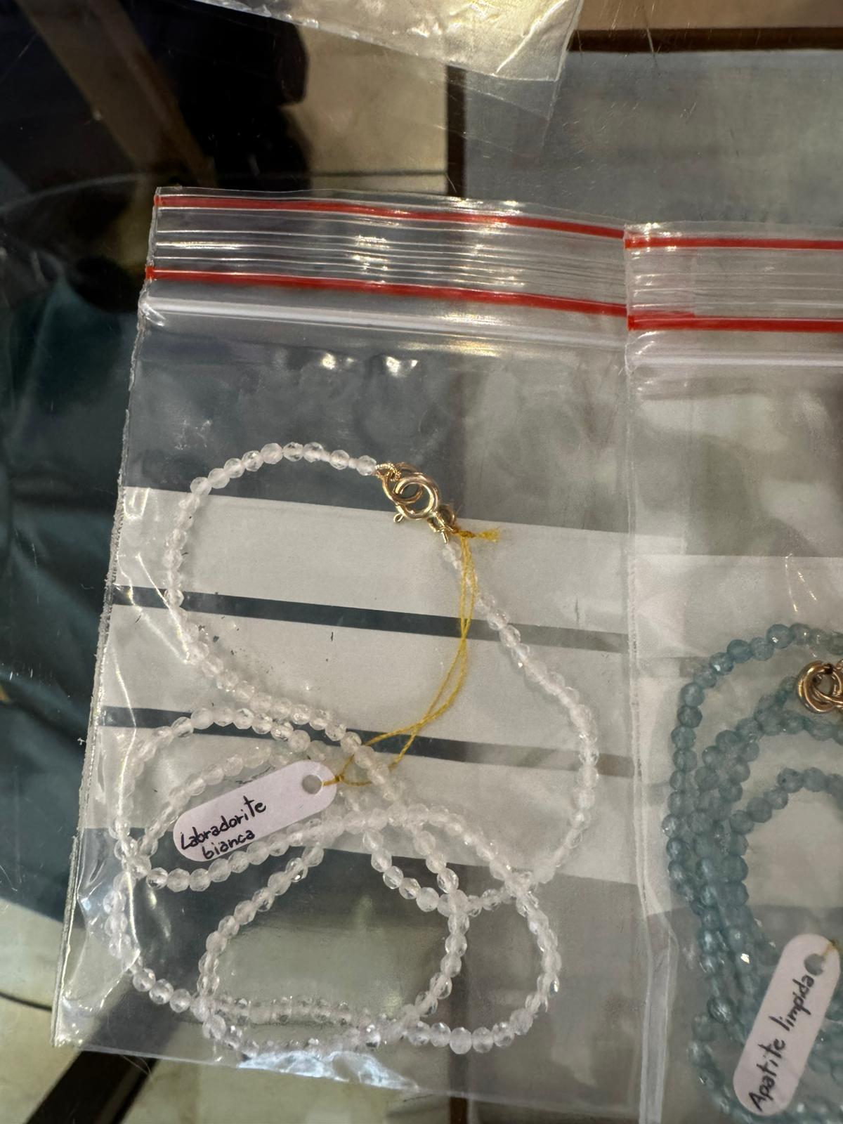 Collana coloris labbradorite white