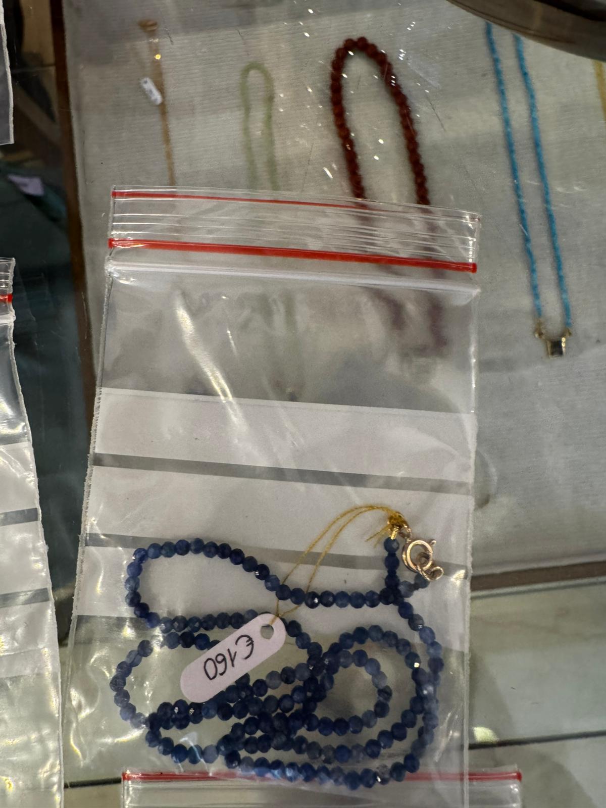 Collana coloris cianite