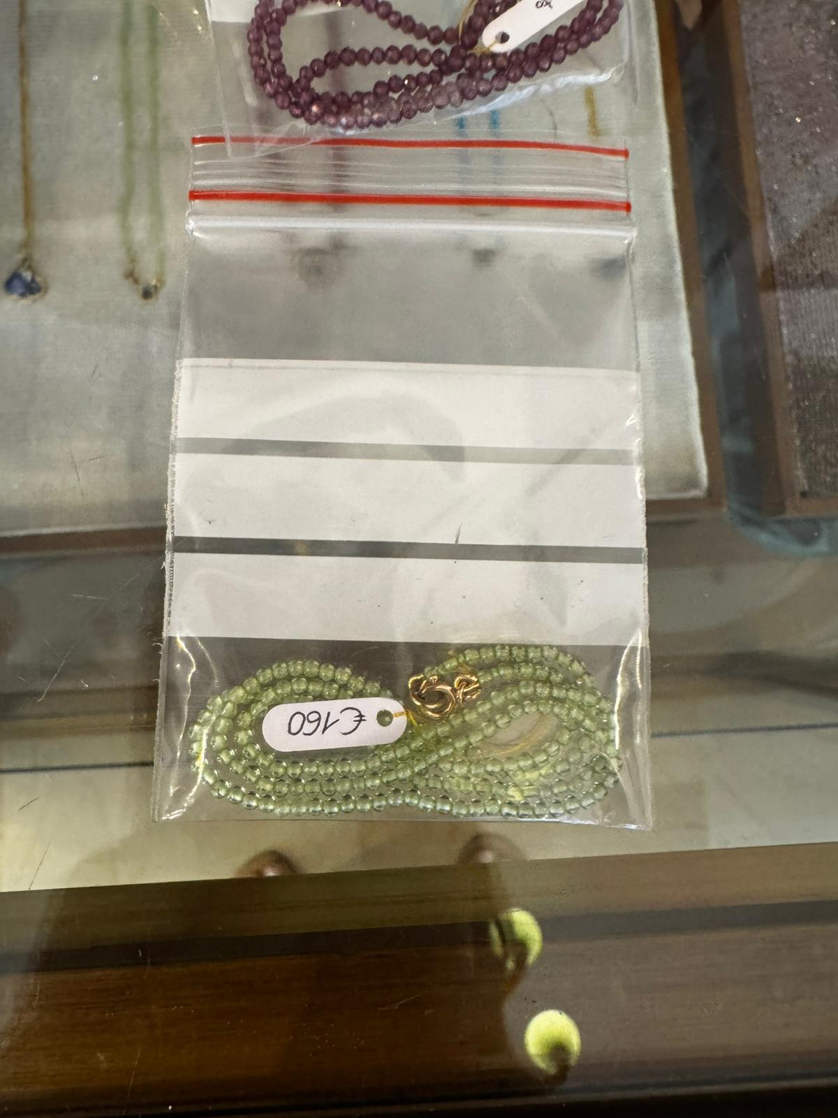 Collana coloris peridoto