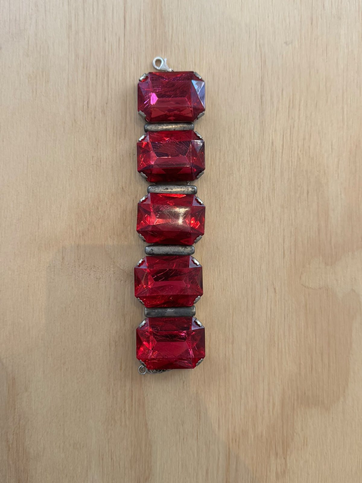 Resin & metal bracelet 1980s
