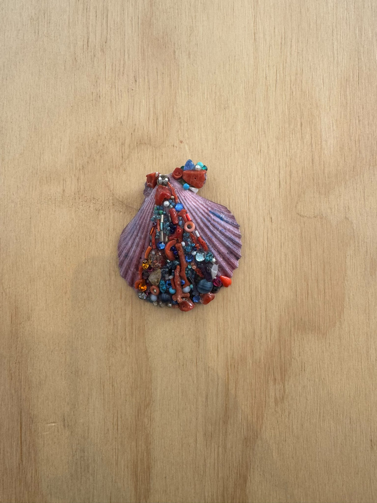 Annarita vitali shell, coral & glass paste 1980