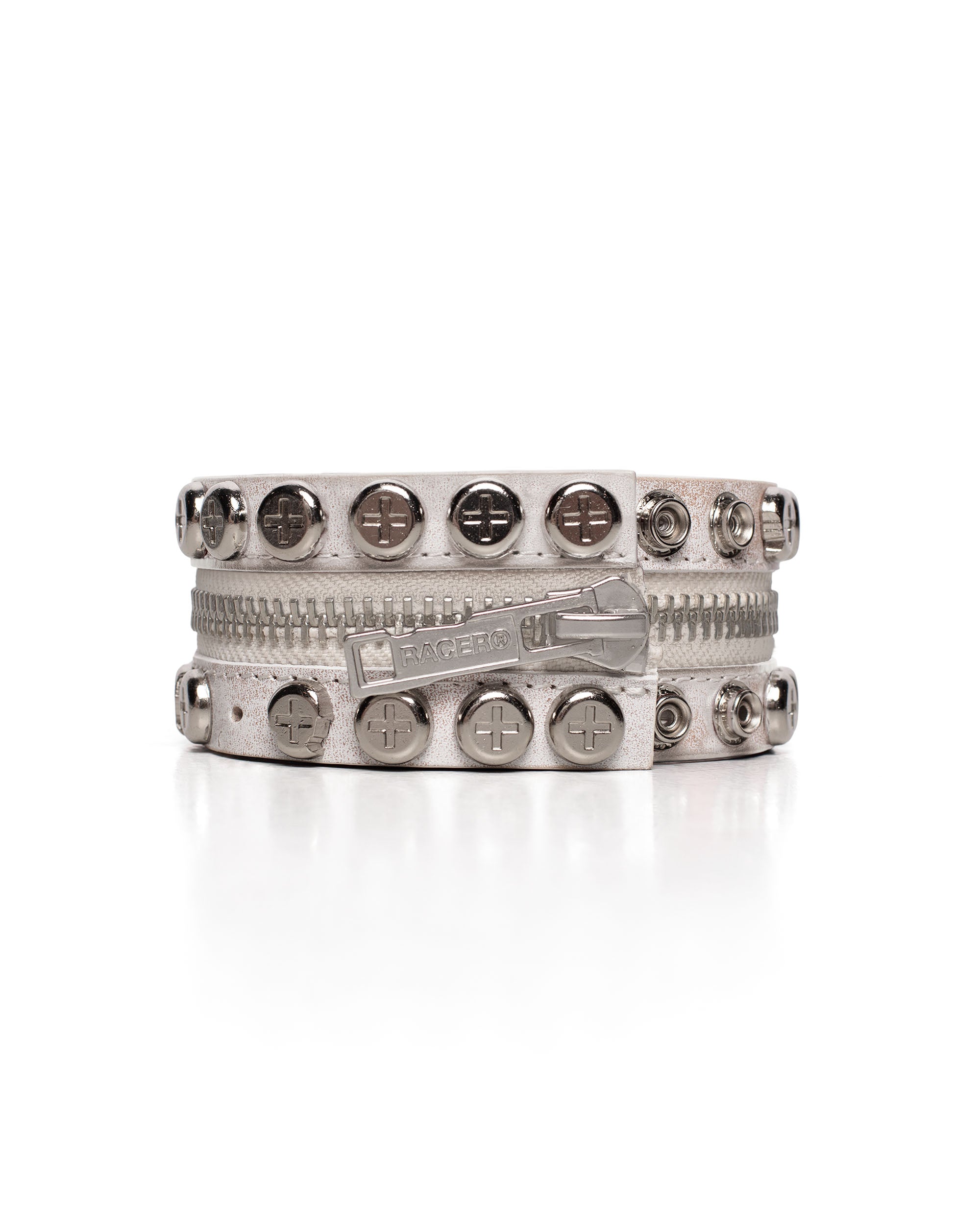 White split button bracelet