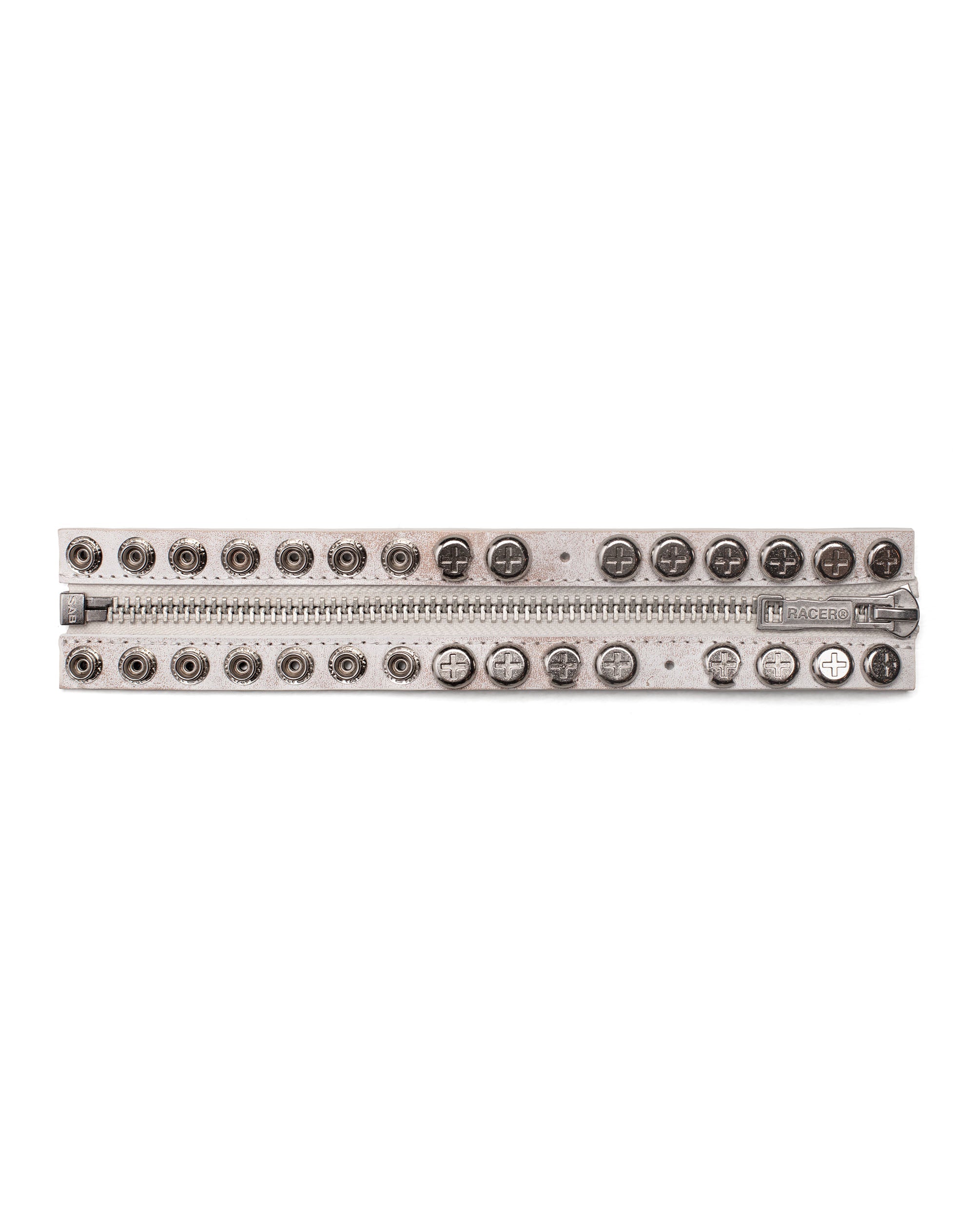 White split button bracelet