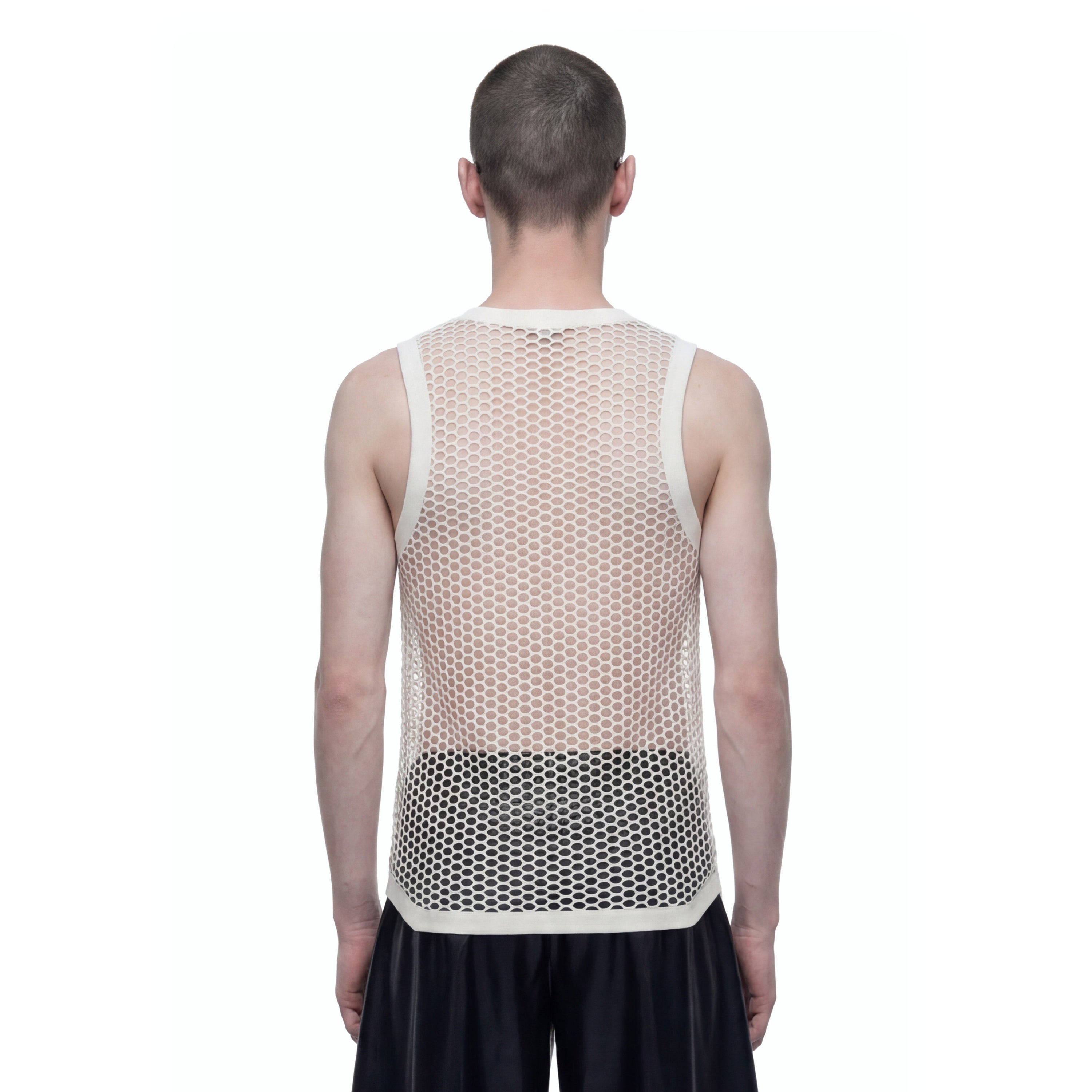 White mesh top