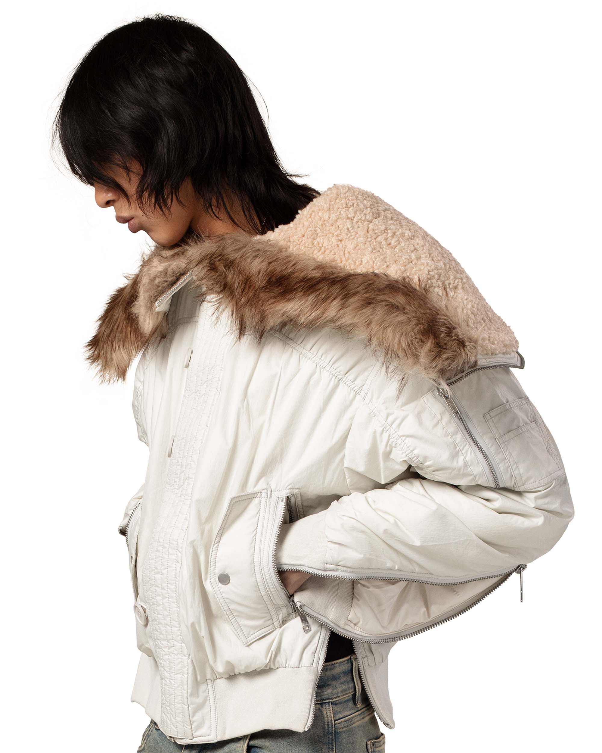 Translucent aviator bomber